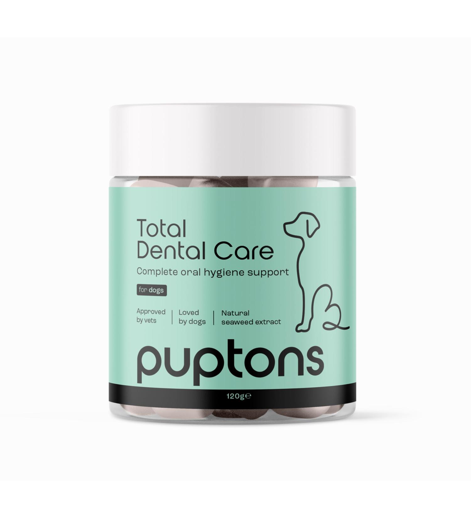 Total Dental Care Plaque & Tartar Remover Powder for Dogs 60g | Bad Breath Treatment | Remove Plaque | Puptons - Buy Online on GoSupps.com