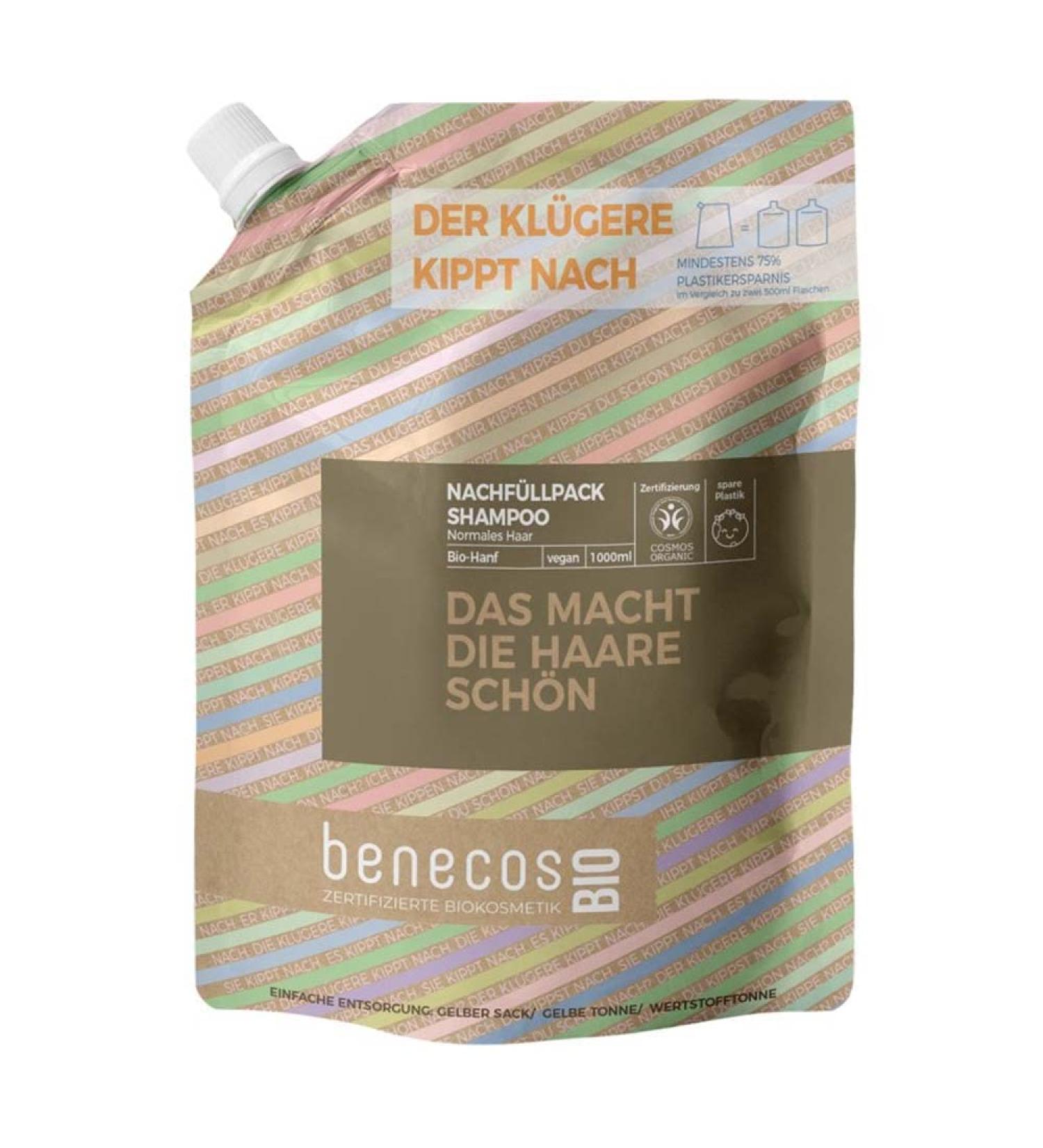 benecos Benecos Hemp Shampoo for Normal Hair 1 Litre