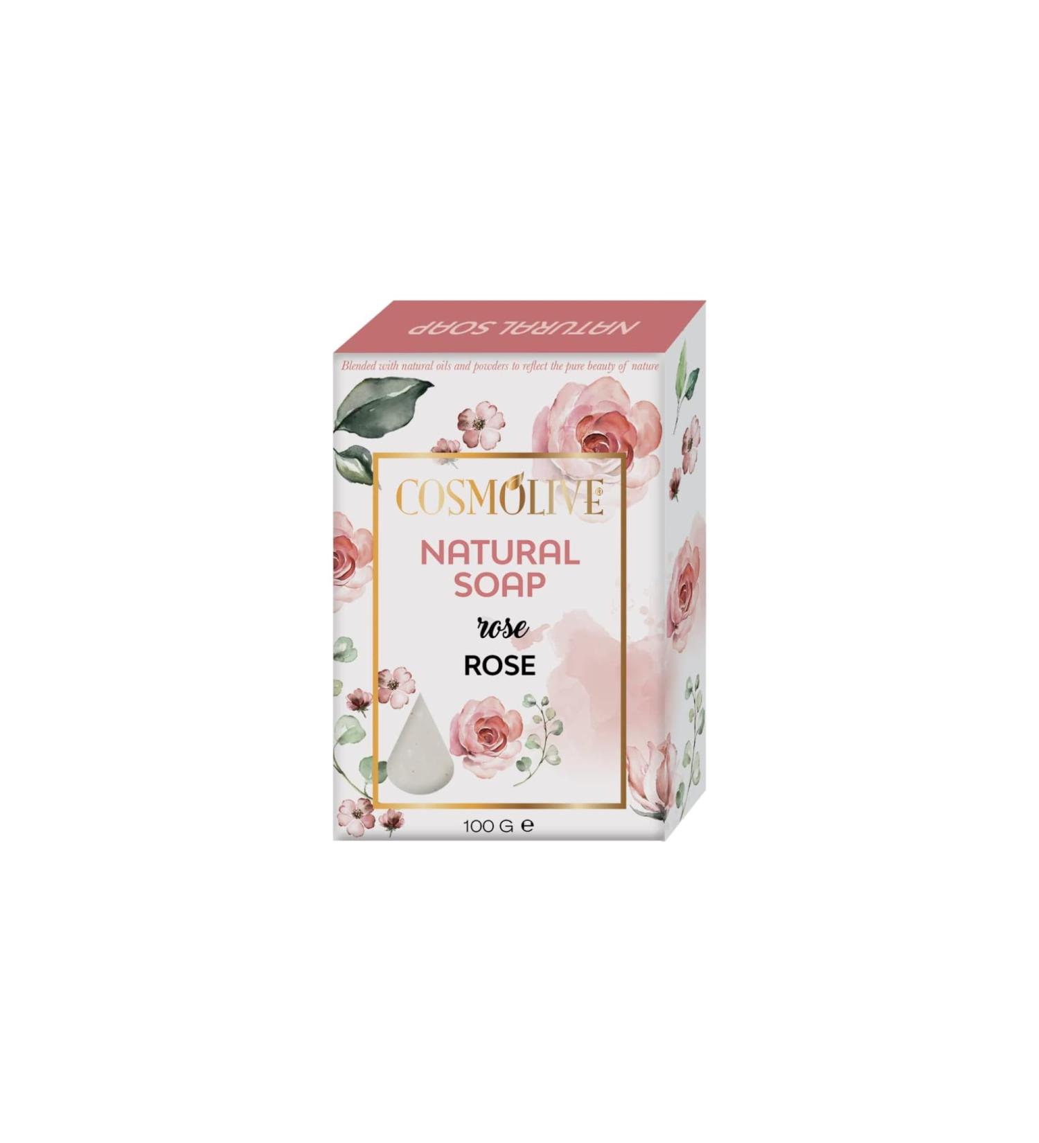 MAWANS Natural Soap bar Donkey Milk Soap Pomegranate Rose Coconut St Johns Wort Oil Goat Milk Black Cummin (Rose)