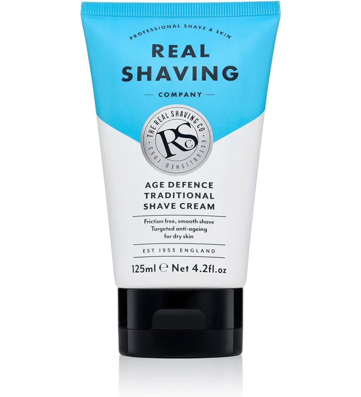 The Real Shaving Company Age Defence Shave Cream 125ml (Pack of 1) - Buy Online on GoSupps.com