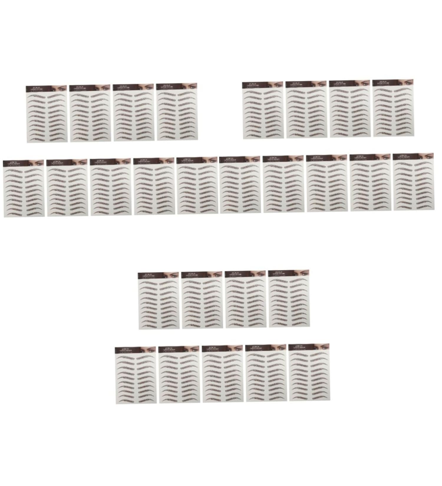 Beavorty 27 Sheets Waterproof Eyebrow Stickers Quick Makeup Tools Artificial Eyebrow Tool Make up 3d Template - Buy Online on GoSupps.com