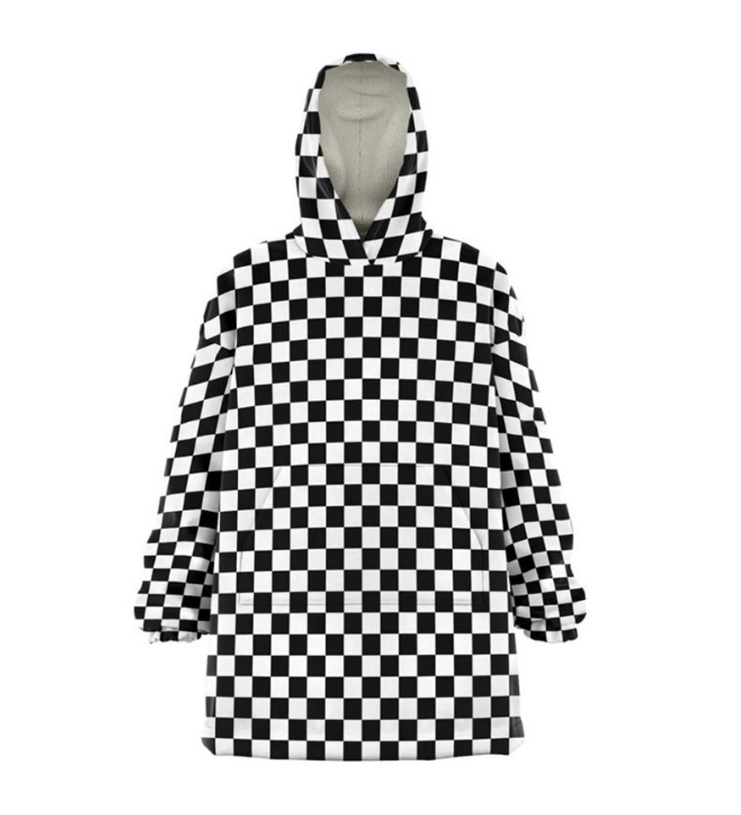Hoodie Blanket with Sleeves - Warm & Soft Full Body Flannel Sweatshirt Blanket for Men Women & Teens | Cozy TV Blanket - Buy Online on GoSupps.com