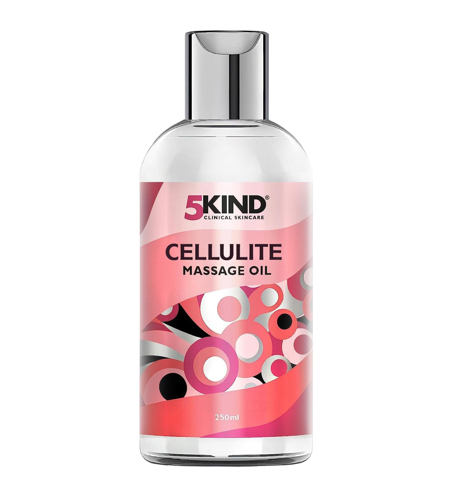 5Kind Anti Cellulite Massage Oil 250ml - Revitalise and Firm Skin - Slimming Body Oil - Buy Online on GoSupps.com