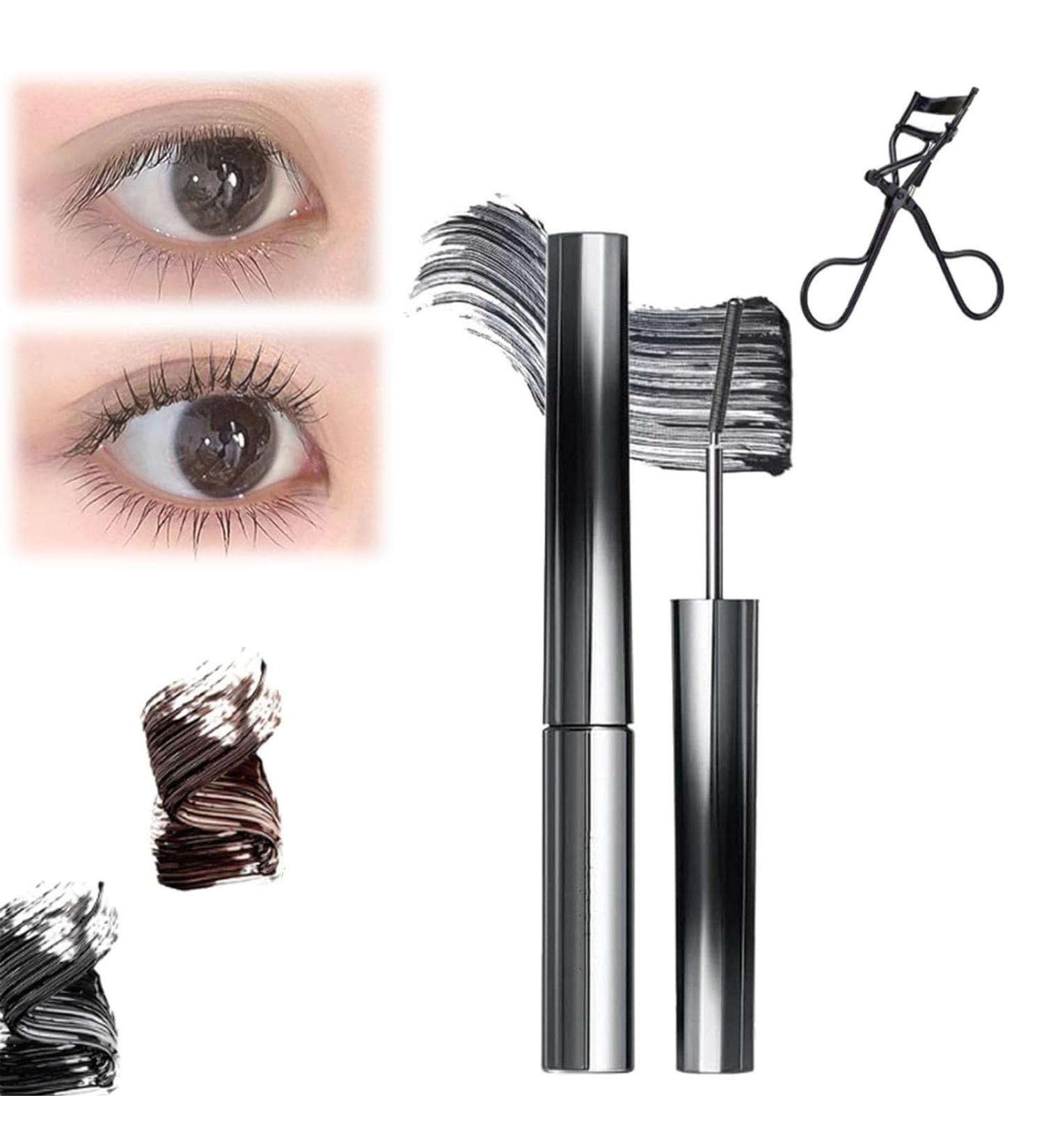 Jade Rosebury Iron Wand Mascara 3D Curling Eyelash Iron Mascara Black Washable Metal Mascara Waterproof Long Lasting Curl Brushless Metal Wand Mascara for Women Voluming Lash Extensions - Buy Online on GoSupps.com