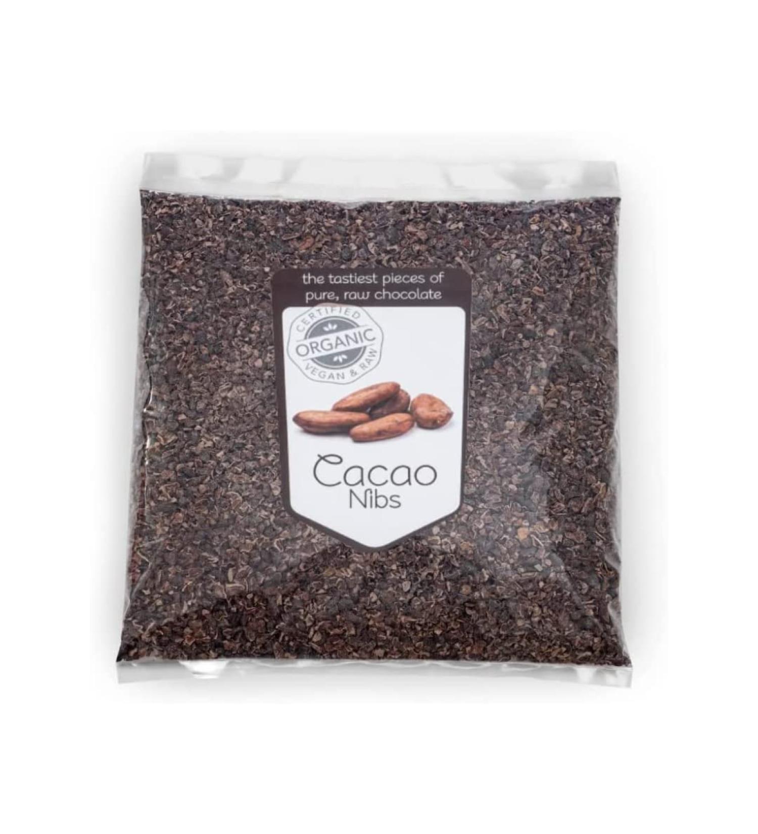 Superfoodies Raw Organic Cocoa/Cacao Nibs 1KG - Criollo Beans from Peru, Non-GMO - Pack of 1 - Buy Online on GoSupps.com