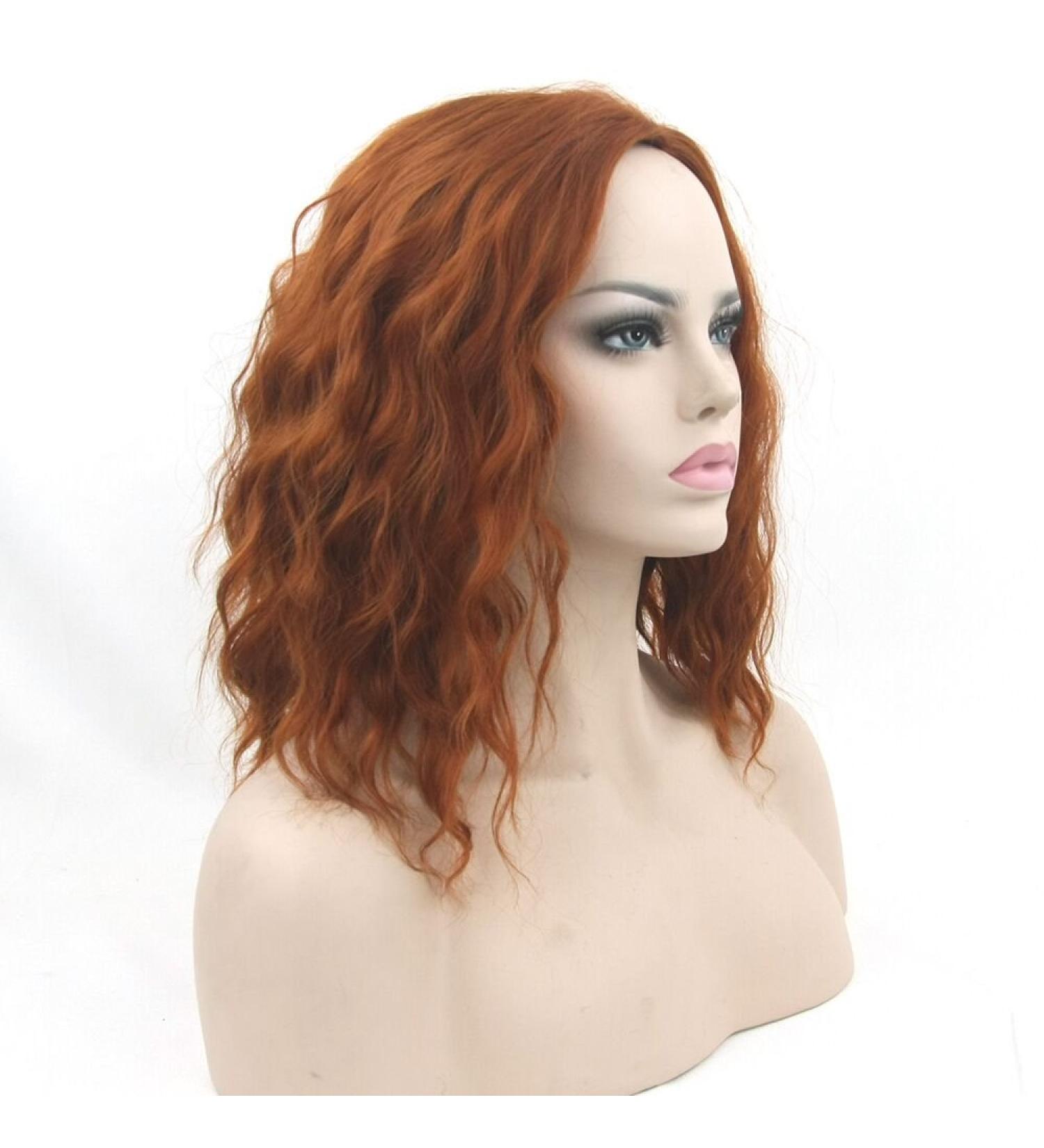 Buy Fouriding Short Curly Wave Bob Wig for Women Brown Halloween Cosplay & Anime Costume - Buy Online on GoSupps.com