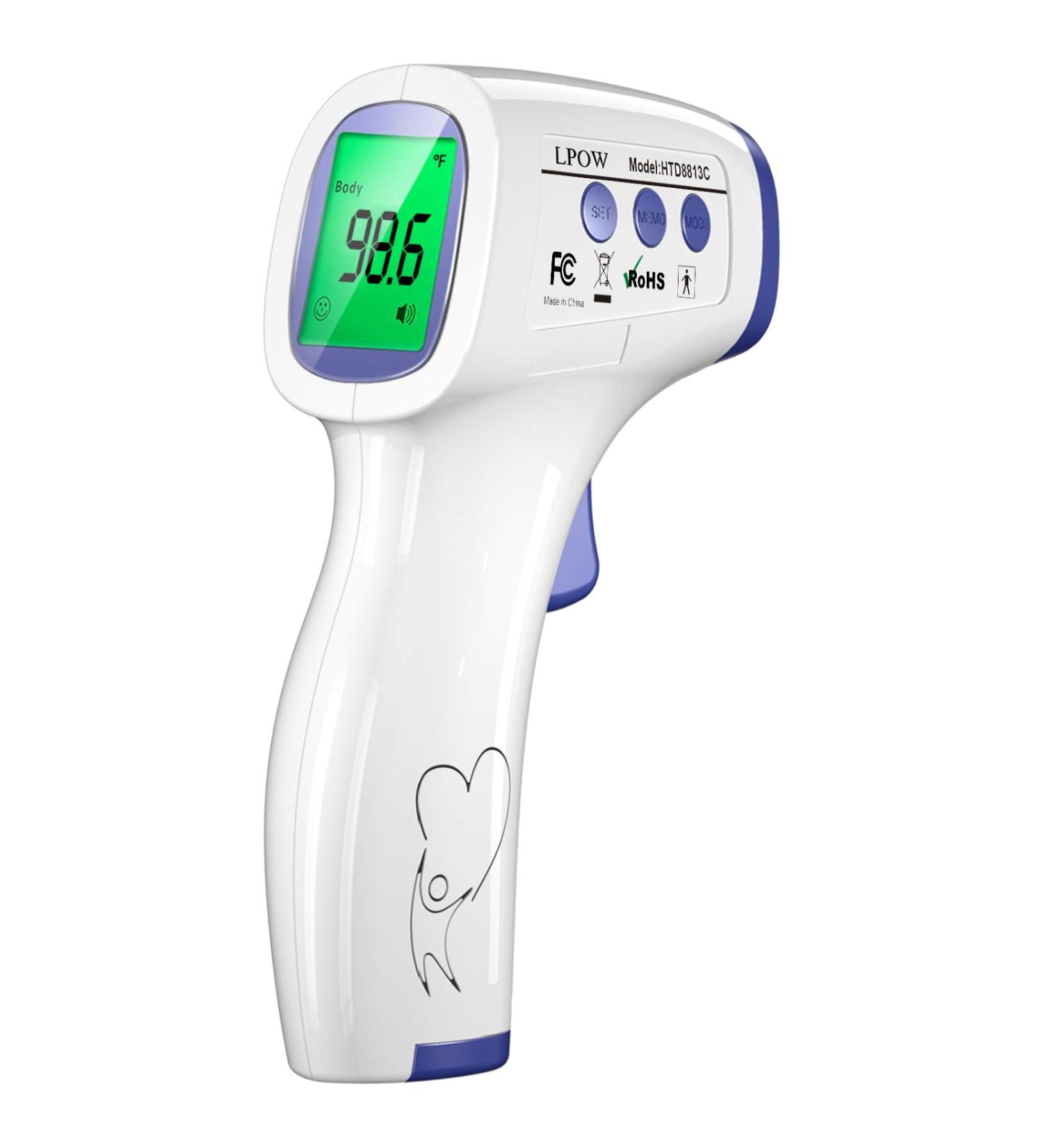 Buy LPOW Forehead Thermometer 2 in 1 Dual Mode for Adults | Accurate & Fast - Buy Online on GoSupps.com