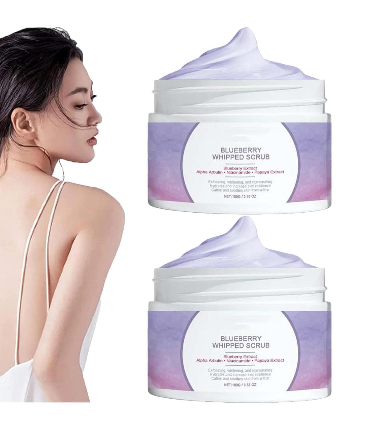 zzqclp Blueberry Body Scrub Blueberry Whipped Scrub Blueberry Exfoliating Cleansing Scrub Rejuvenating Blueberry Scrubs for Smooth Skin Deep Hydration - Buy Online on GoSupps.com