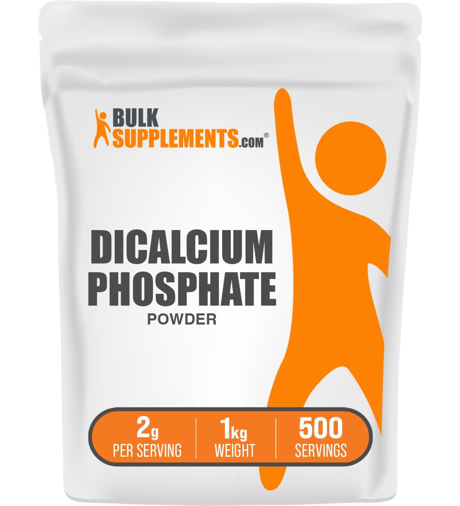 BulkSupplements.com Dicalcium Phosphate Powder - Calcium Supplement DCP Supplement - Unflavored & Gluten Free 2g per Serving 1kg (2.2 lbs) (Pack of 1) 35.27 Ounce (Pack of 1) - Buy Online on GoSupps.com
