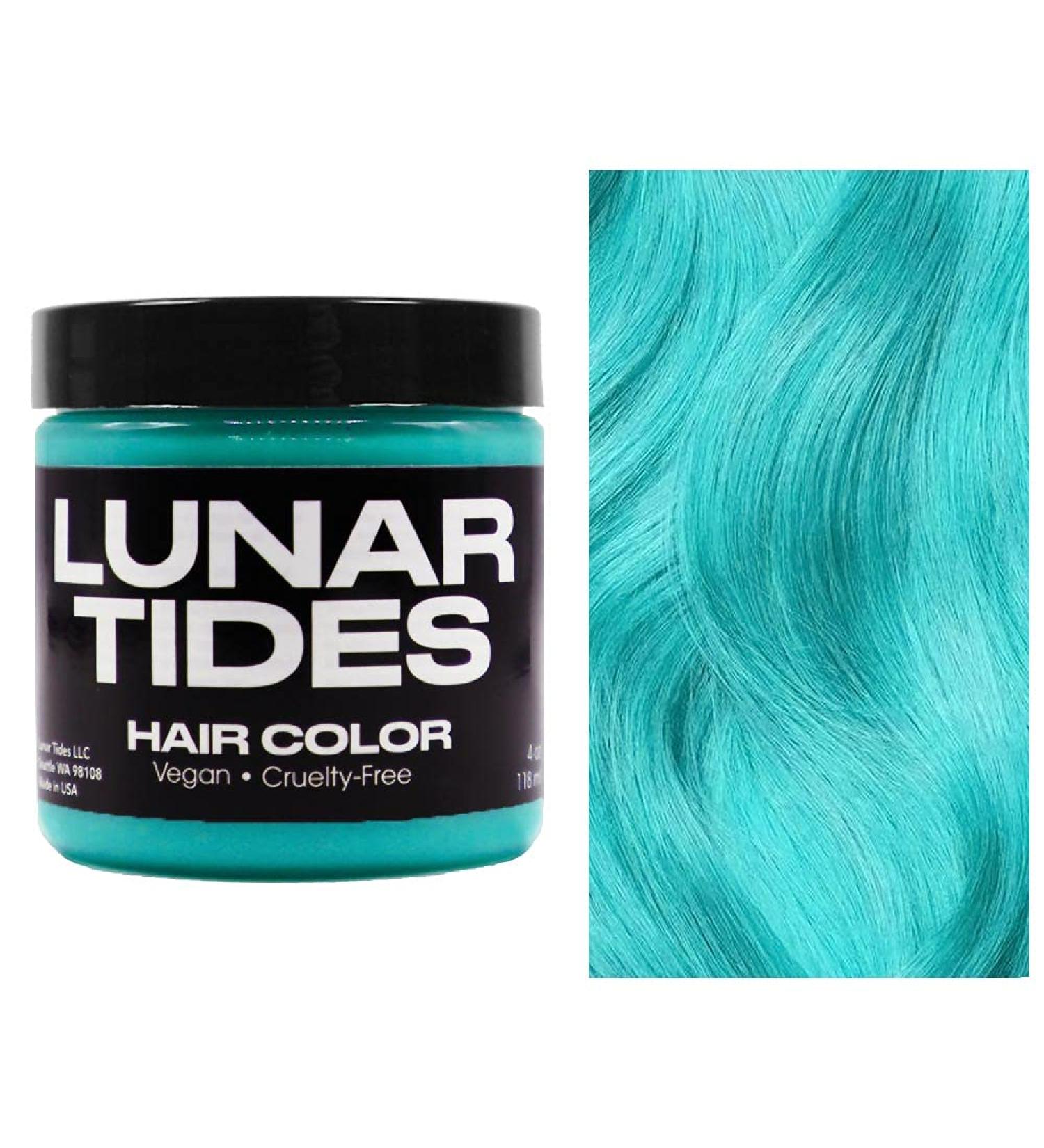 Lunar Tides Sea Witch Hair Dye - Semi-Permanent Blue Hair Dye for Vibrant Color | International Shipping Available - Buy Online on GoSupps.com