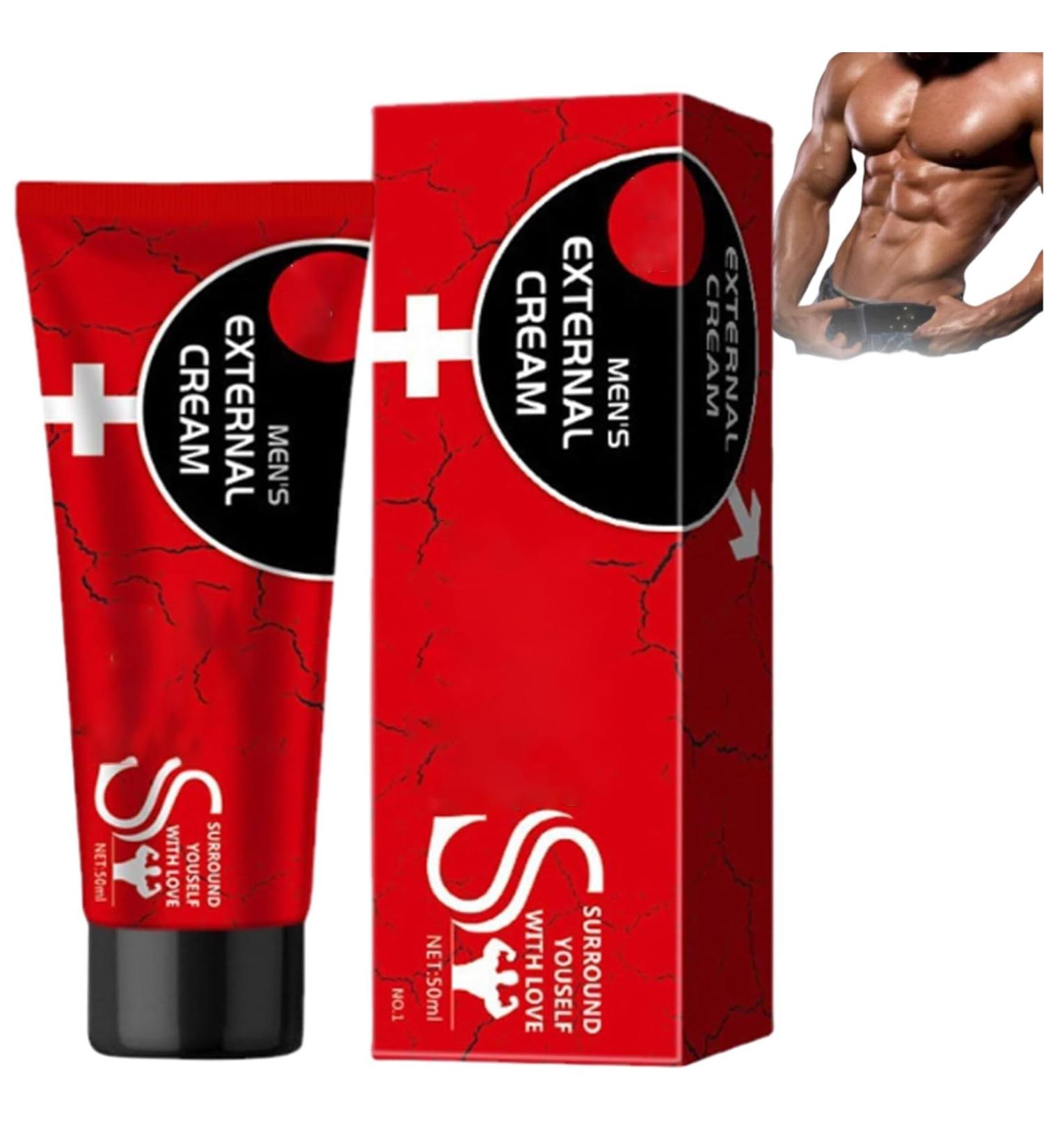 Men's Energy Strength Massage Cream - Mens External Cream XXXL 50ml - Vitality Boost Cream - Buy Online on GoSupps.com