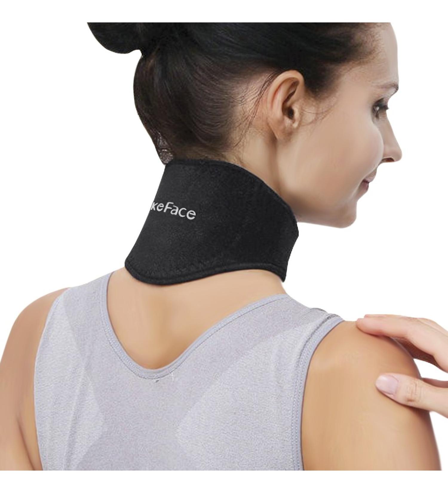 Self-Heating Neck Brace for Pain Relief - Flexible Cervical Collar for Men and Women - Natural Therapy Wrap for Stiffness and Travel - Buy Online on GoSupps.com