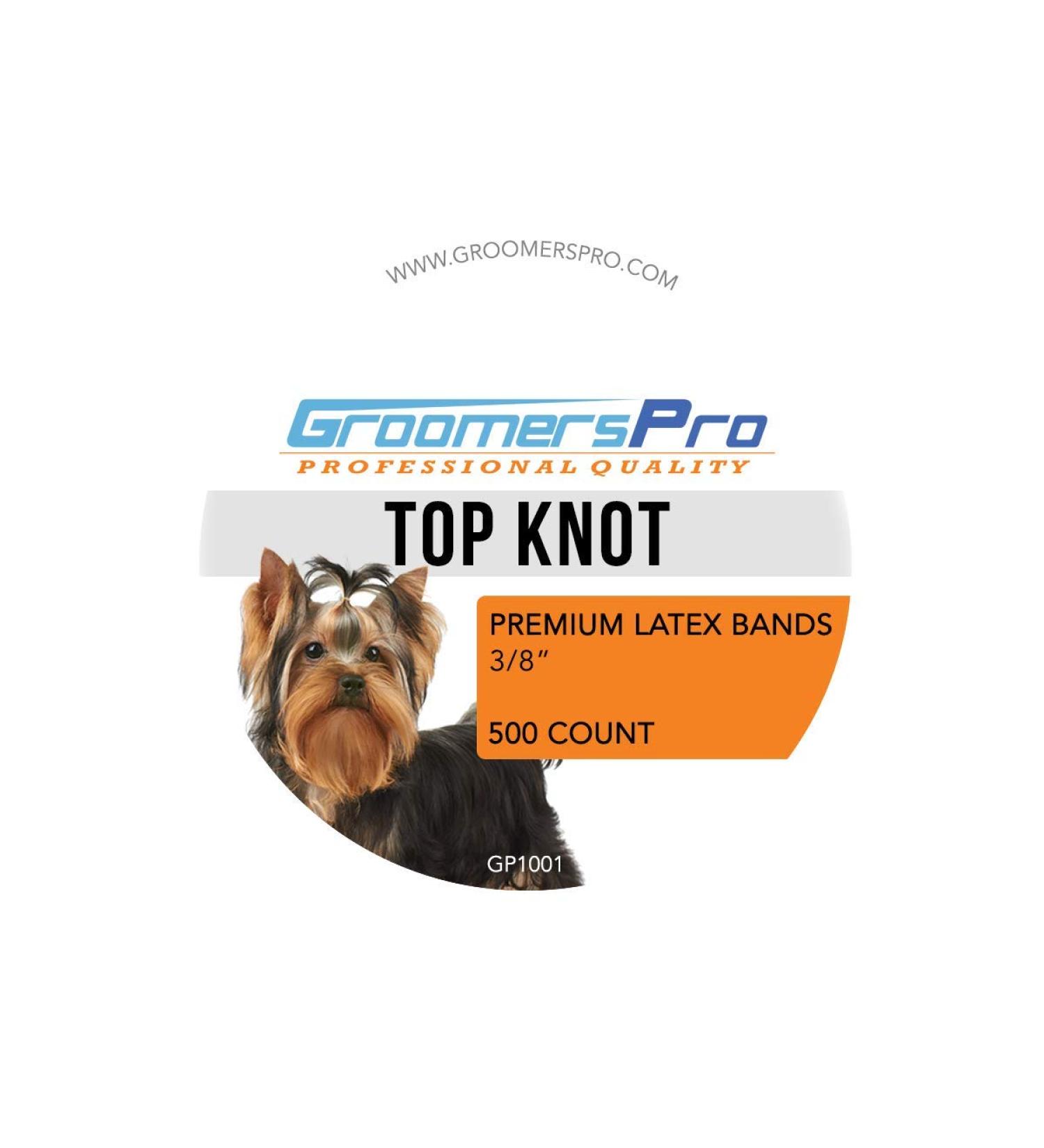 GROOMERSPRO 3/8 - 500 Count Latex Grooming Bands for Dogs | Premium Elastic Bands for Top Knots & Bows | Ideal for Maltese, Yorkie, Puppy Hair Styling - Buy Online on GoSupps.com