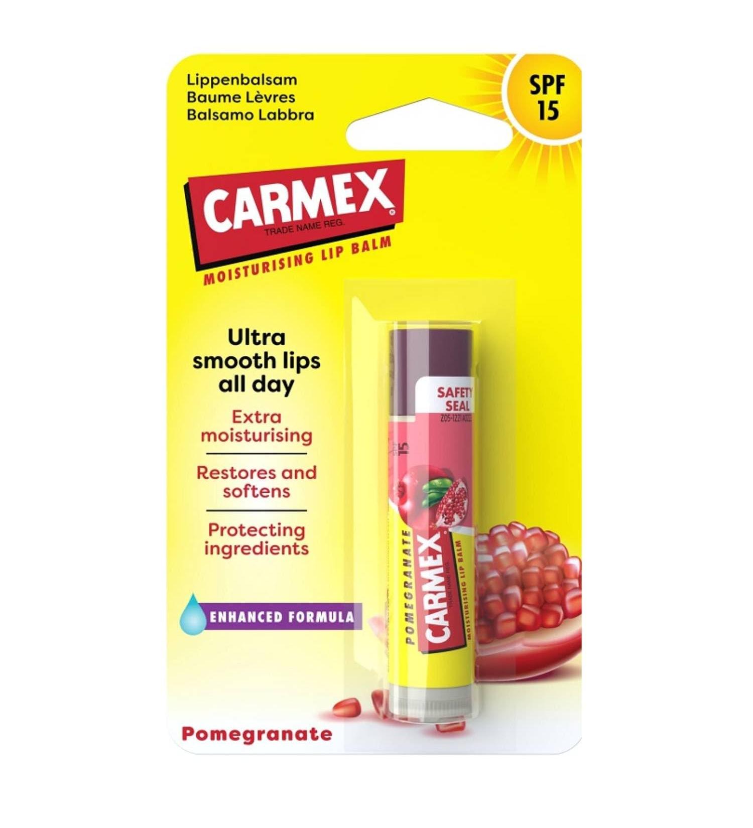  Carmex Carmex Pomegranate Lip Balm Ultra Moisturizing Spf 15 1 Unit - Buy Online on GoSupps.com