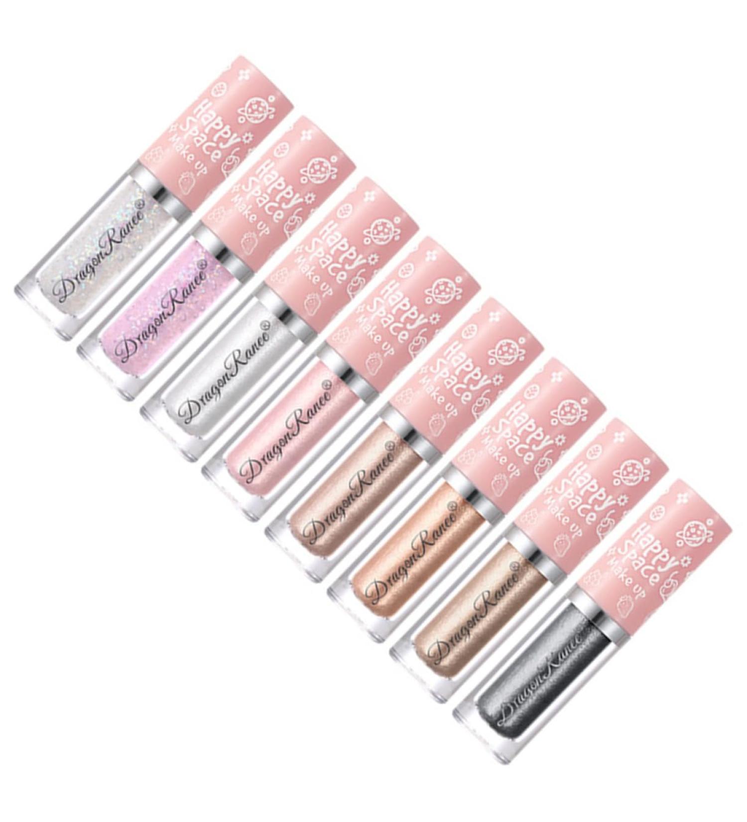 8pcs Shimmer Liquid Eyeshadow Set - Long Lasting Glitter Eye Makeup Accessories for Stunning Looks - Buy Online on GoSupps.com