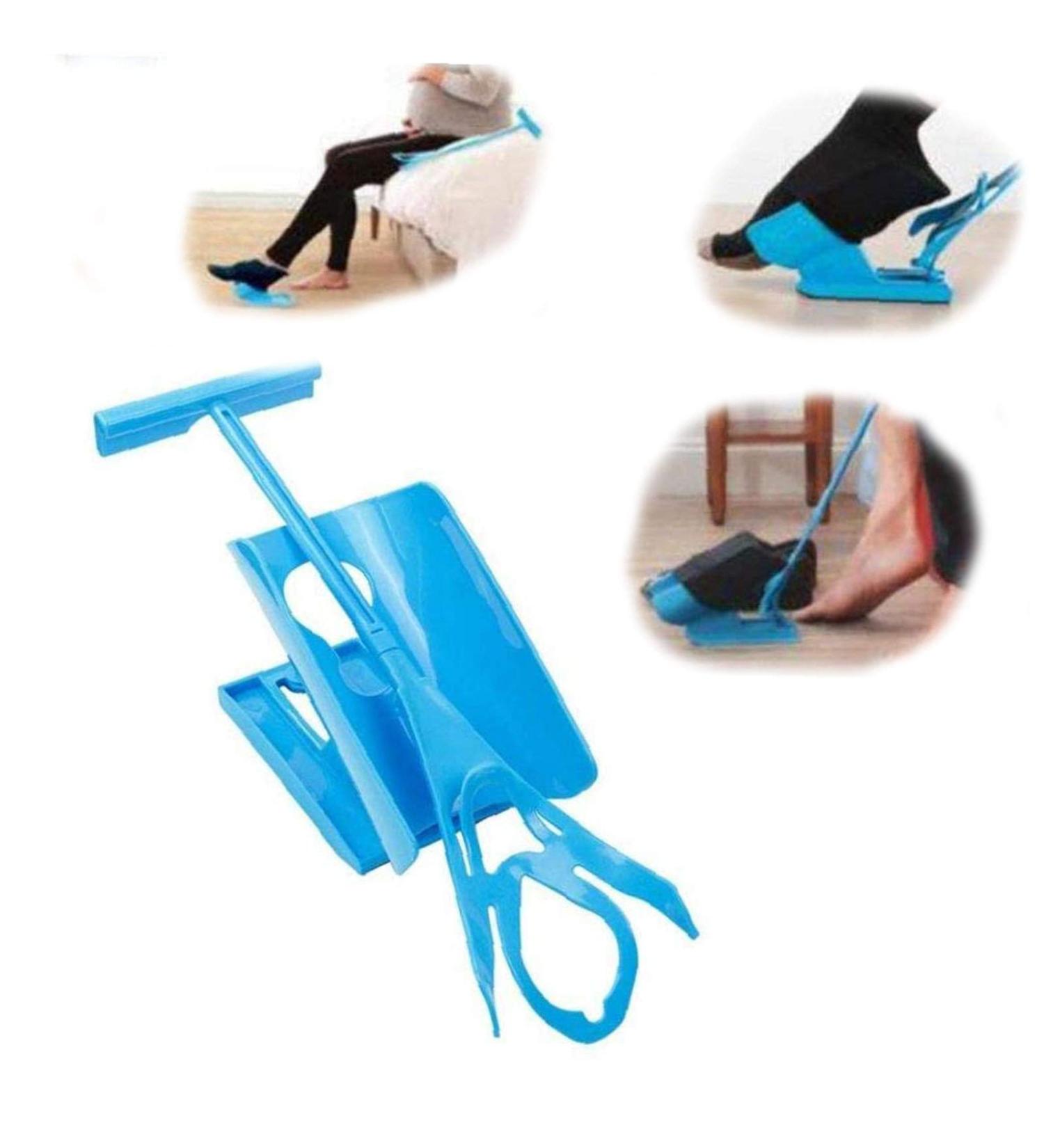 Ergonomic Sock Helper for Seniors | 2-Piece Medical Aid for Easy Sock Wearing | Flexible Sock Aid Tool - Buy Online on GoSupps.com