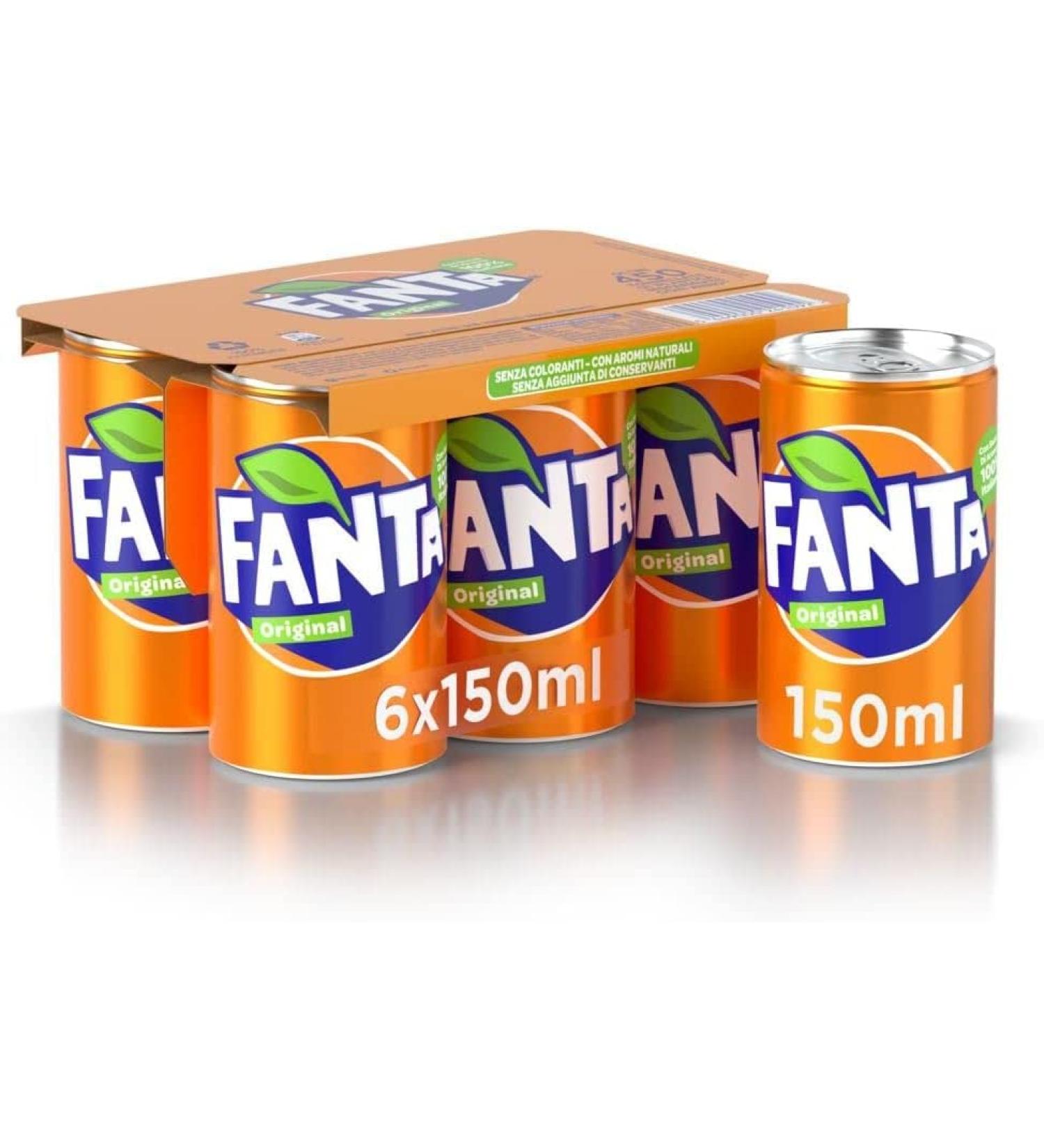  Italian Gourmet E.R. Fanta Pack of 72 mini 150ml cans of 100% Italian oranges and Italian polpa Gourmet 400g - Buy Online on GoSupps.com