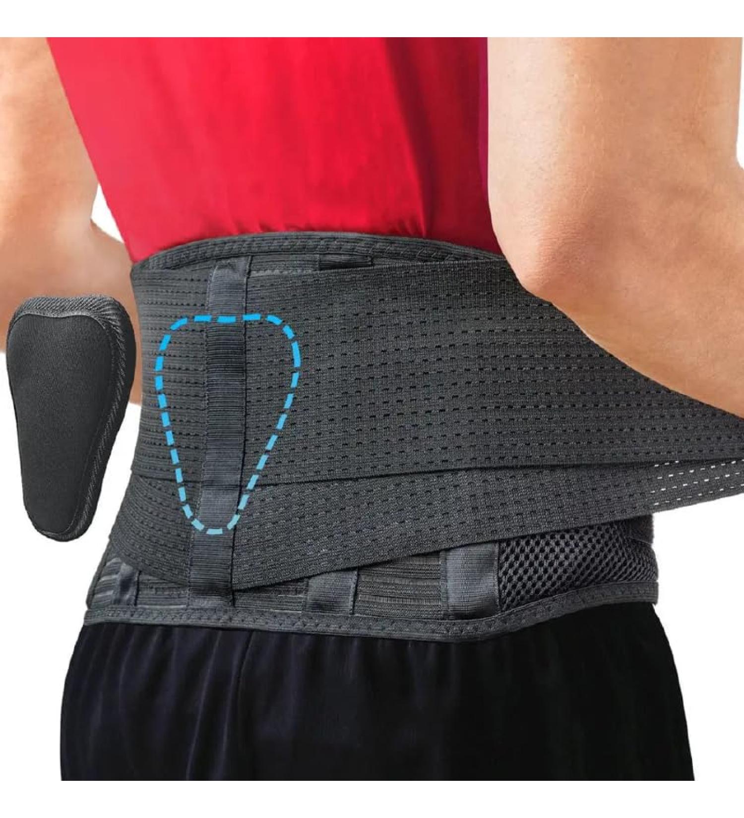 Breathable Mesh Back Support Brace for Men & Women | Magnetic Therapy Waist Trimmer | Lumbar Support Belt for Back Pain Relief and Injury Recovery (M) - Buy Online on GoSupps.com
