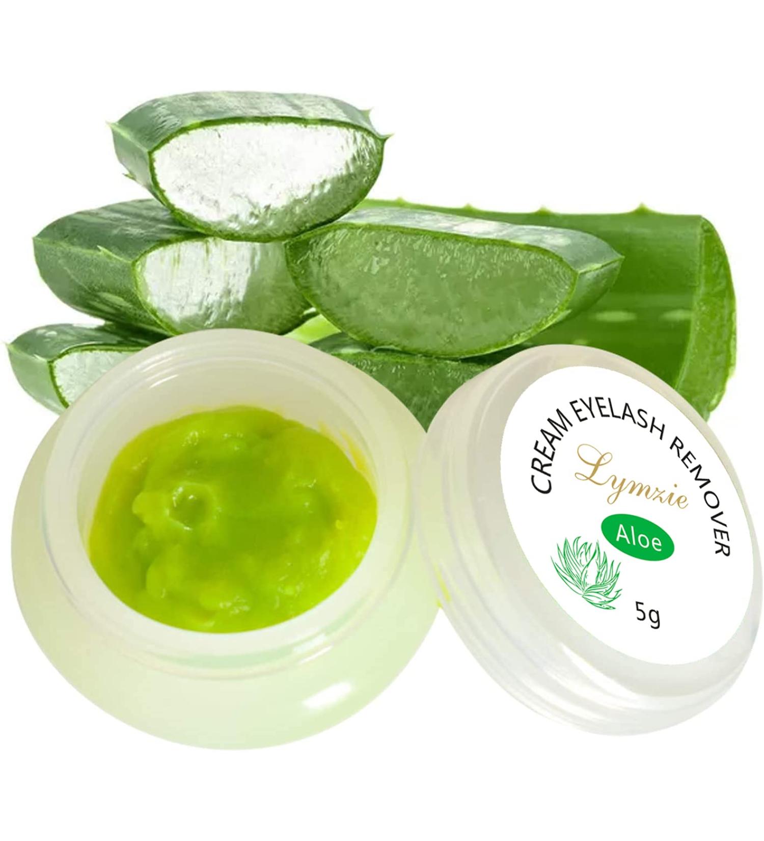 Lymzie Eyelash Extension Remover Cream 5g - ALOE Flavored Professional Adhesive Remover for Sensitive Skin - Buy Online on GoSupps.com