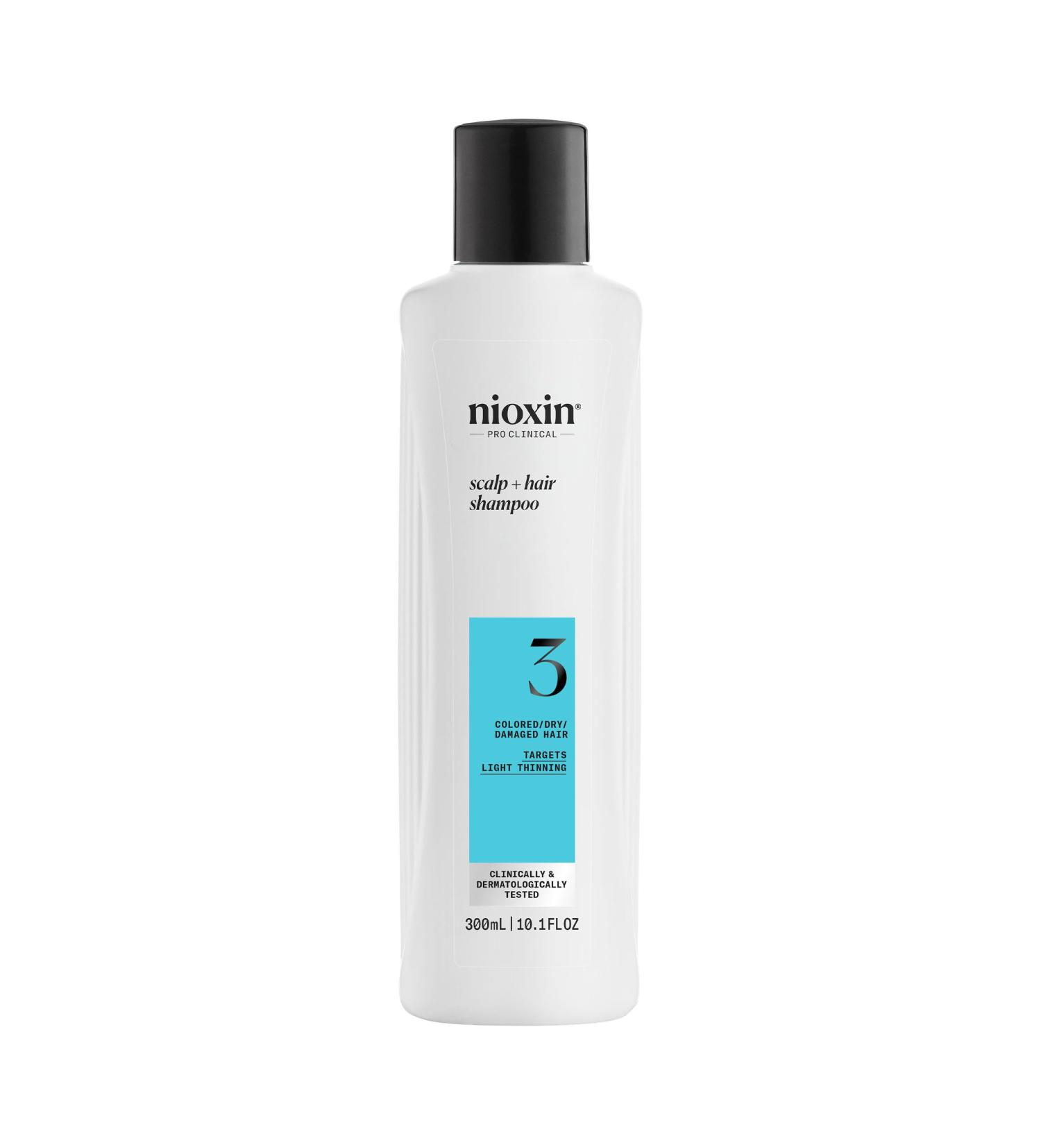Nioxin Sistema 3 Hair + Scalp Shampoo 300ml capelli danneggiati fortifying shampoo - Buy Online on GoSupps.com