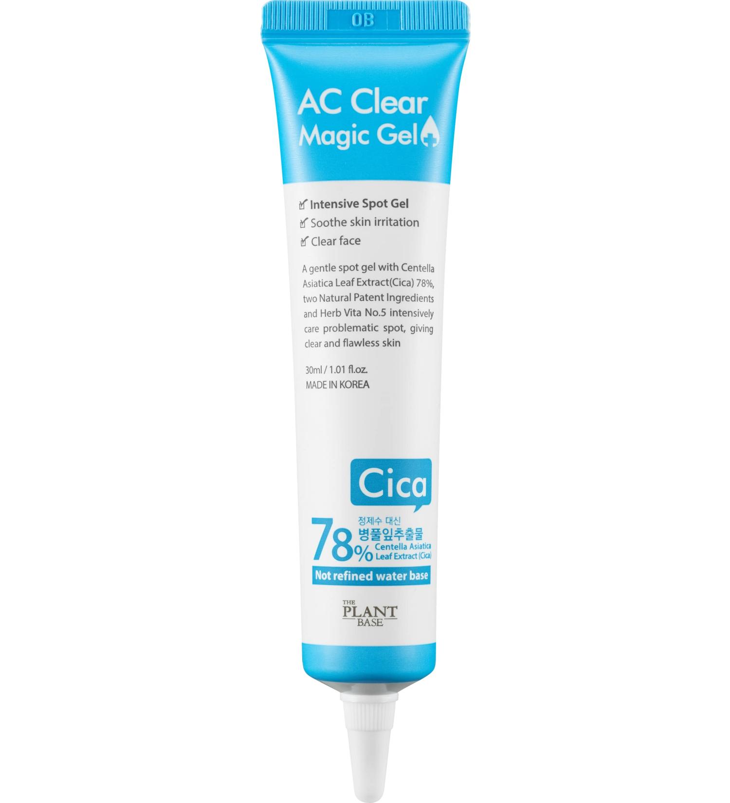 Buy The Plant Base AC Clear Magic Gel 30ml | CICA Trouble Gel with 78% Centella Asiatica | Korean Skincare for Spot Treatment | International Shipping - Buy Online on GoSupps.com