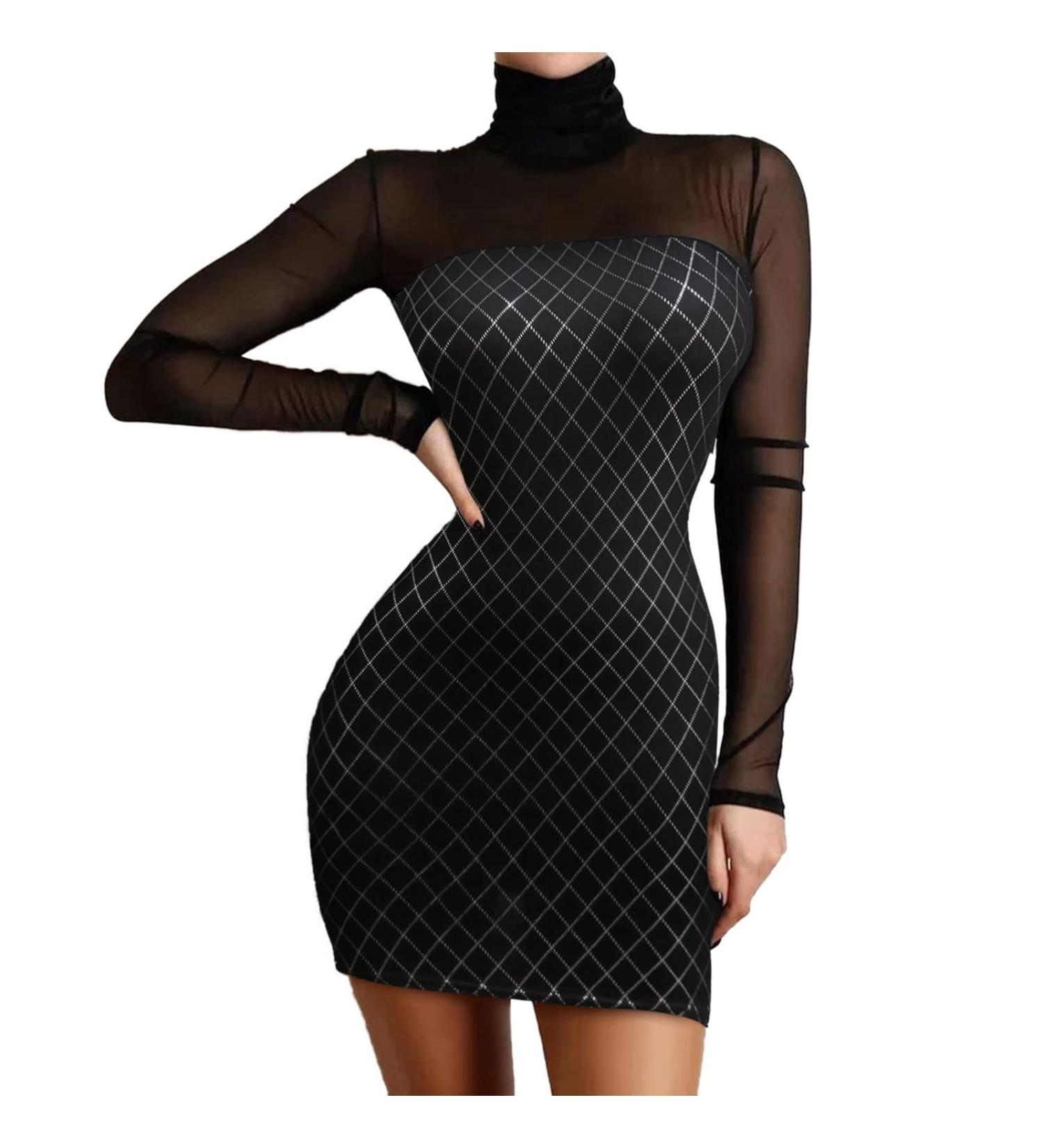 Shop D-Black XXL Glitter Evening Dresses | Elegant Simple A-Line Sheath Dresses for Ladies - Buy Online on GoSupps.com