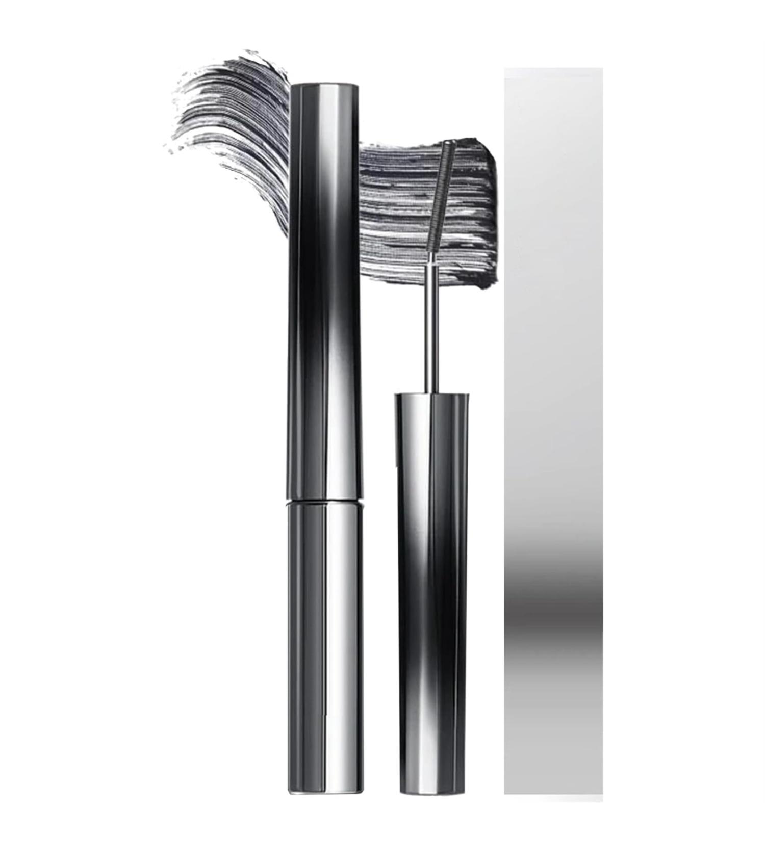 3D Curling Eyelash Iron Mascara - 2 colors Iron Brush Mascara Iron Strong Mascara Metal Tiny Tube Waterproof Makeup Mascara (Precision Black) Precision Black - Buy Online on GoSupps.com