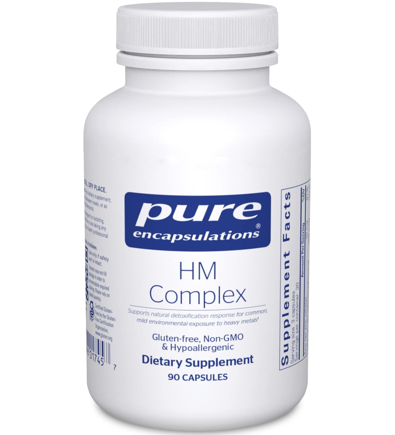 Pure Encapsulations HM Complex | 90 Capsules | Supports Natural Detox Process - Buy Online on GoSupps.com