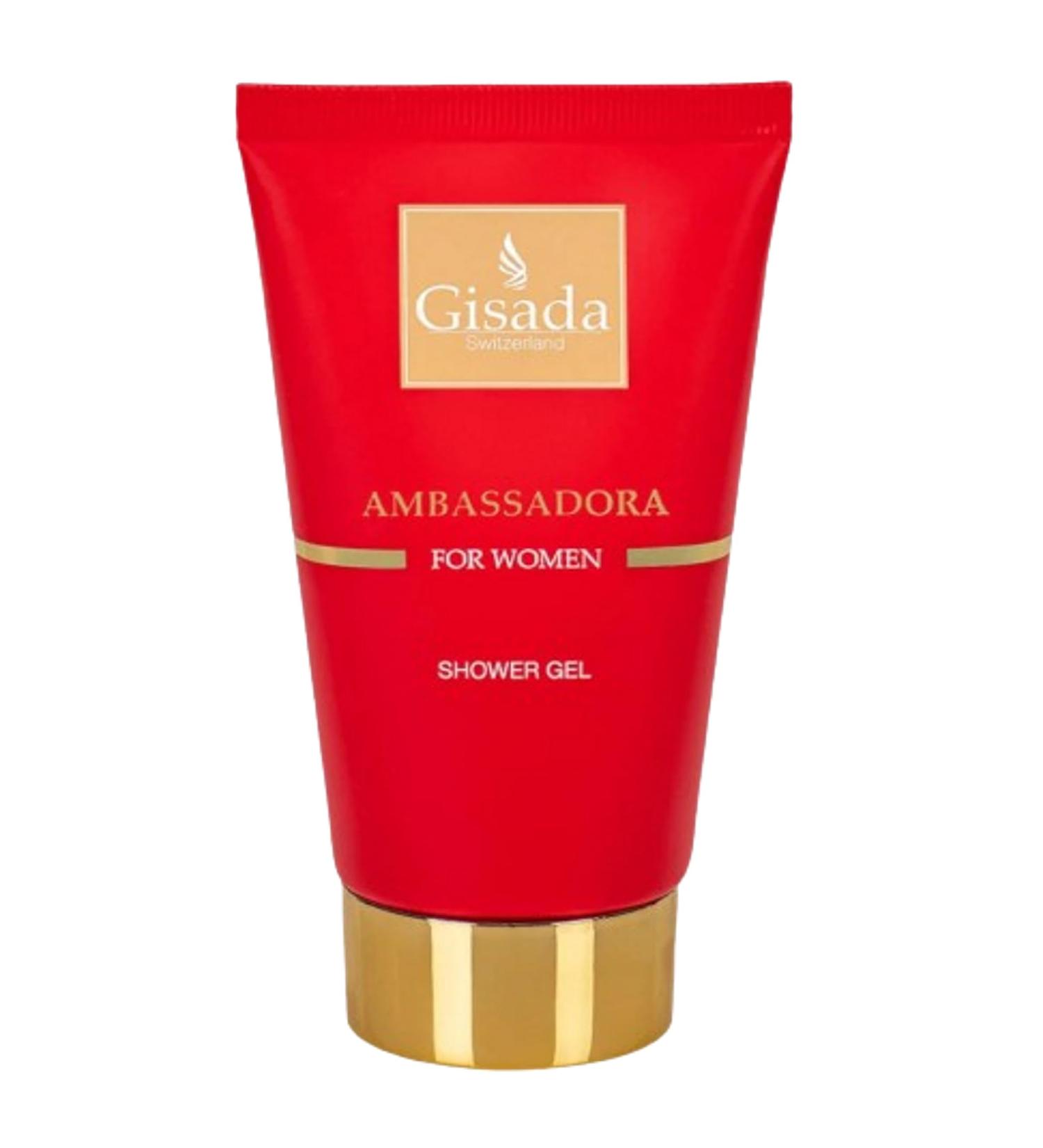 Gisada - Ambassador Women Shower Gel 100 ml for Women Fine and Refreshing and Powerful Shower Gel - Buy Online on GoSupps.com