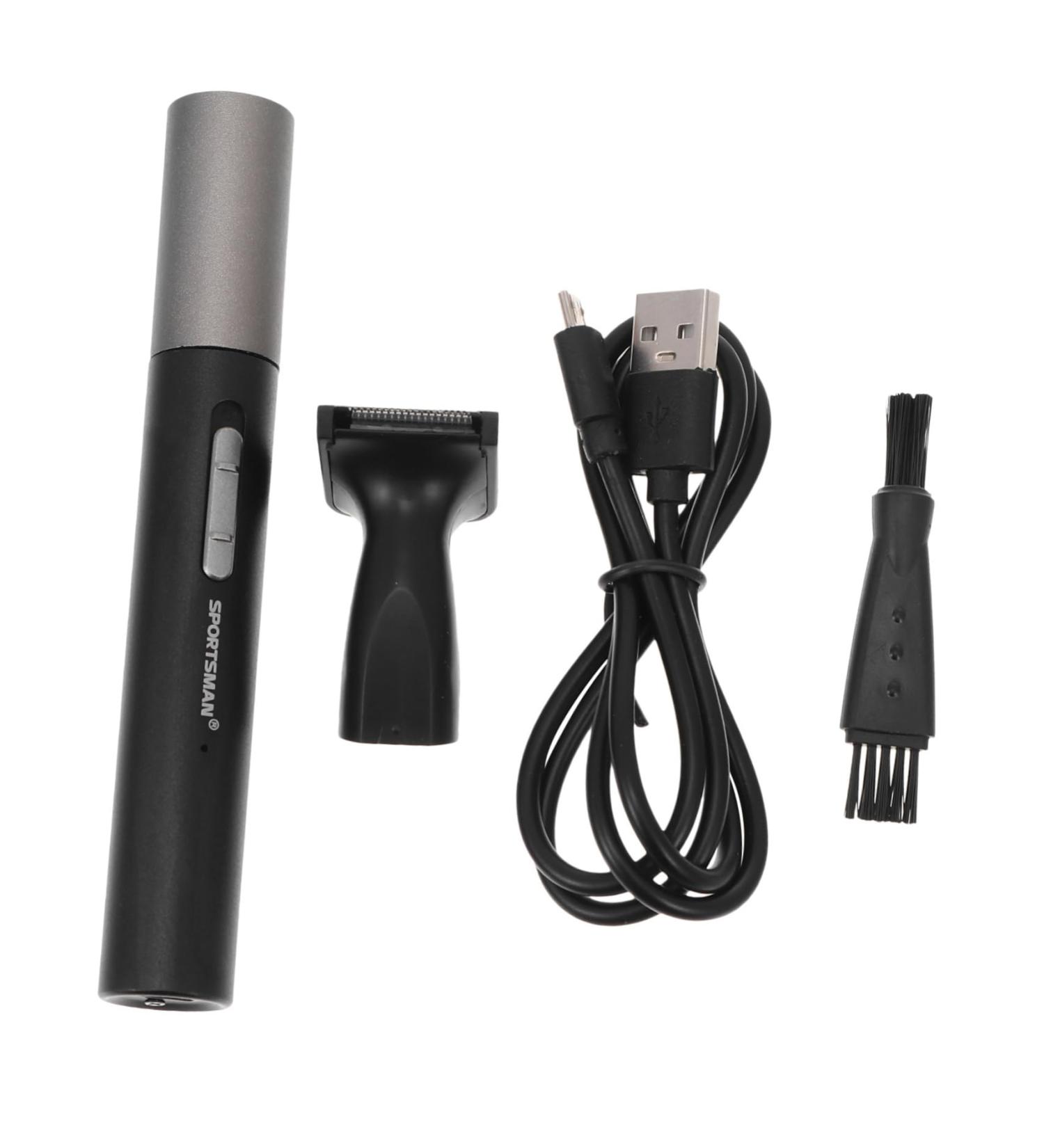 FOMIYES Electric Nose Hair Trimmer & Face Shaver for Men - Rechargeable Personal Care Device - Compact & Efficient Razor Cleaner - Black 13x1.6cm - Buy Online on GoSupps.com