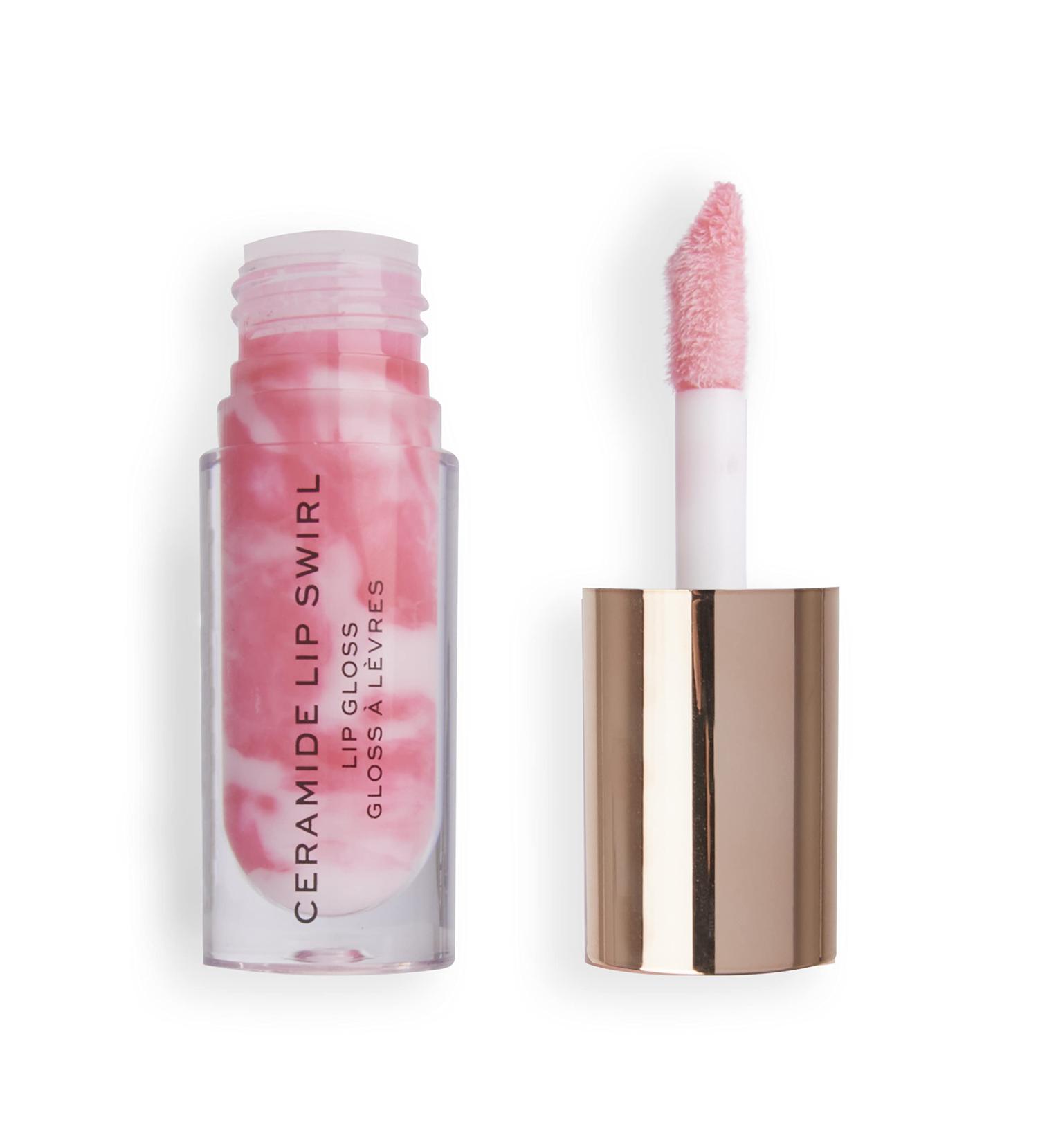 Makeup Revolution Lip Swirl Ceramide Gloss Lipgloss Sweet Pink 5 ml - Buy Online on GoSupps.com