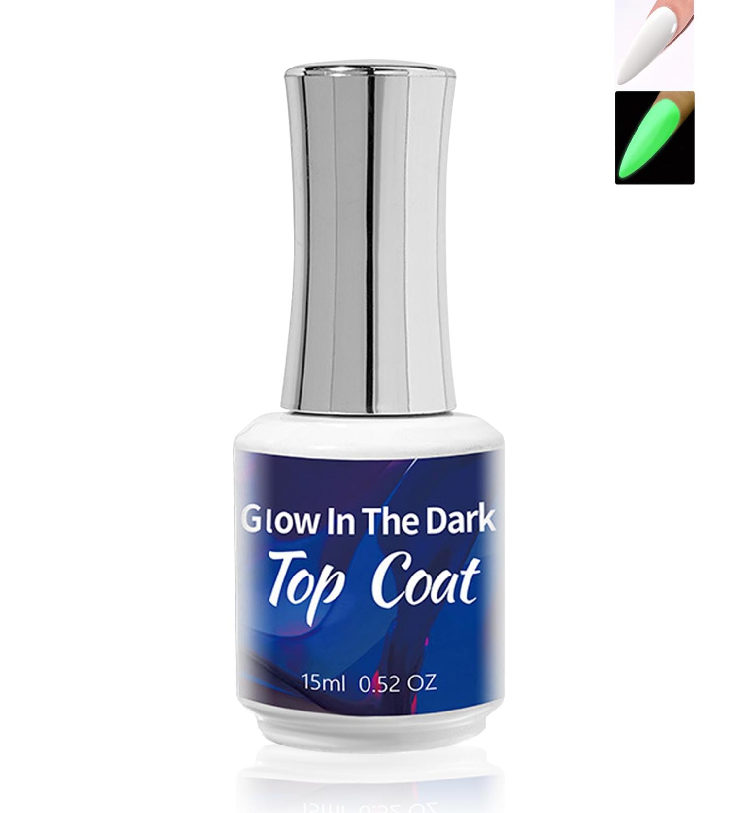 Glow In The Dark Gel 15ml - Long-lasting Luminous Nail Top Glue Coat for DIY Nail Art - UV LED Compatible - Perfect with Any Color - Buy Online on GoSupps.com