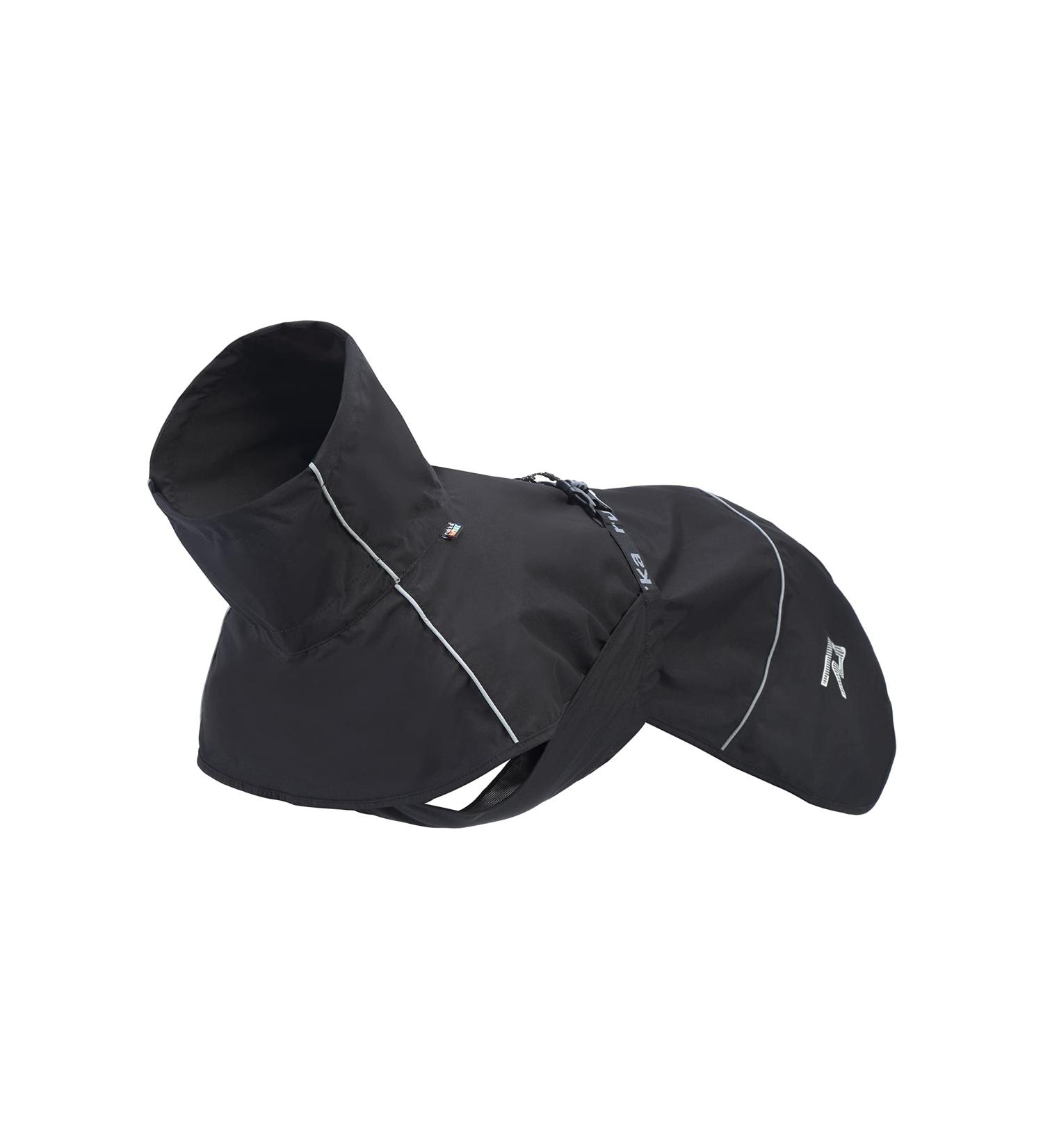Rukka Pets HAYTON ECO Raincoat for Dogs - Black Size 40 | Sustainable & Waterproof Dog Coat for All Weather - Buy Online on GoSupps.com