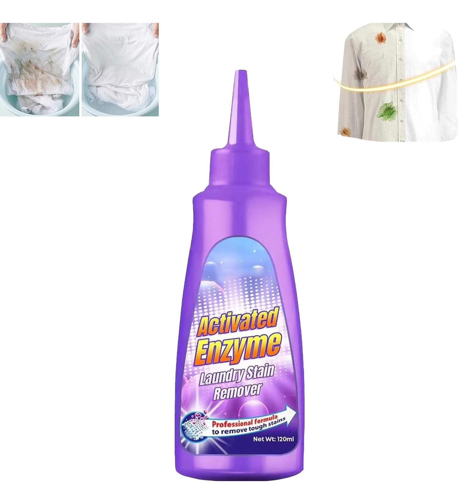 Bioswipe Activated Enzyme Laundry Stain Remover Enzyme Cleaner Clothing Stain Remover Garment Stubborn Stain Cleaner Oil Remover for Laundry Fast Stain Remover 1pc - Buy Online on GoSupps.com