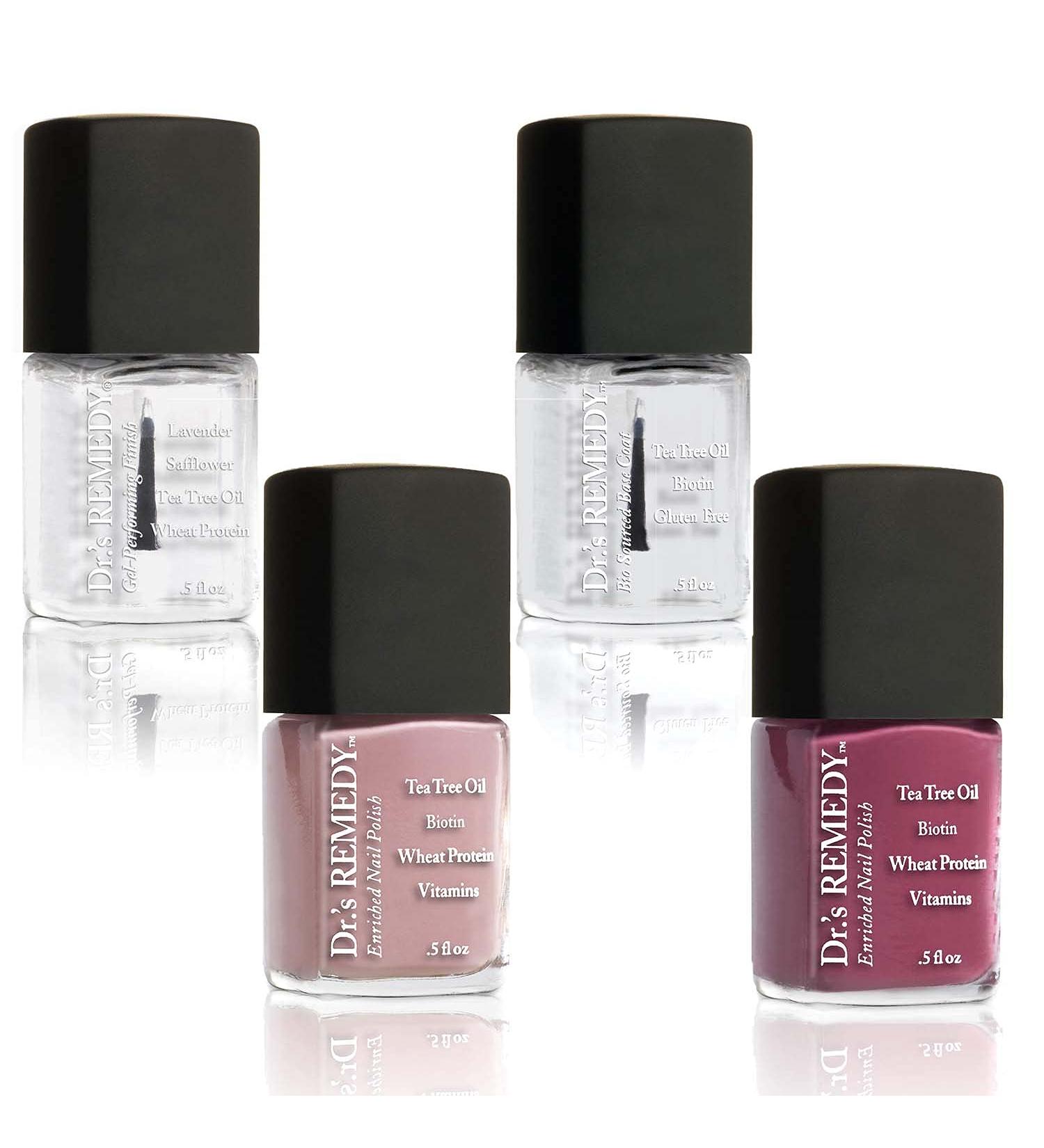 Dr.'s Remedy Enriched Nail Polish Kit - DECADENT Decade Collection Set (4-Piece) - Buy Online on GoSupps.com