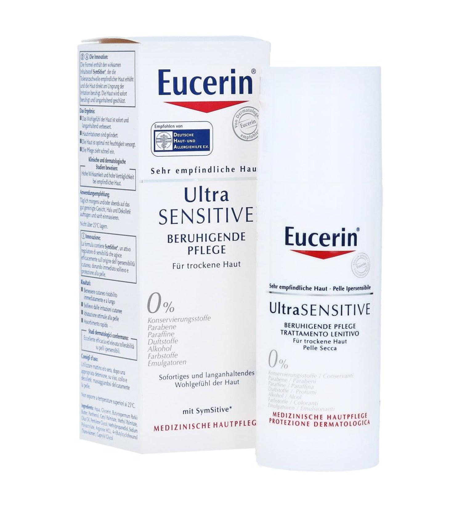Eucerin Ultrasensitive Soothing Treatment Dry Skin 50ml - Buy Online on GoSupps.com