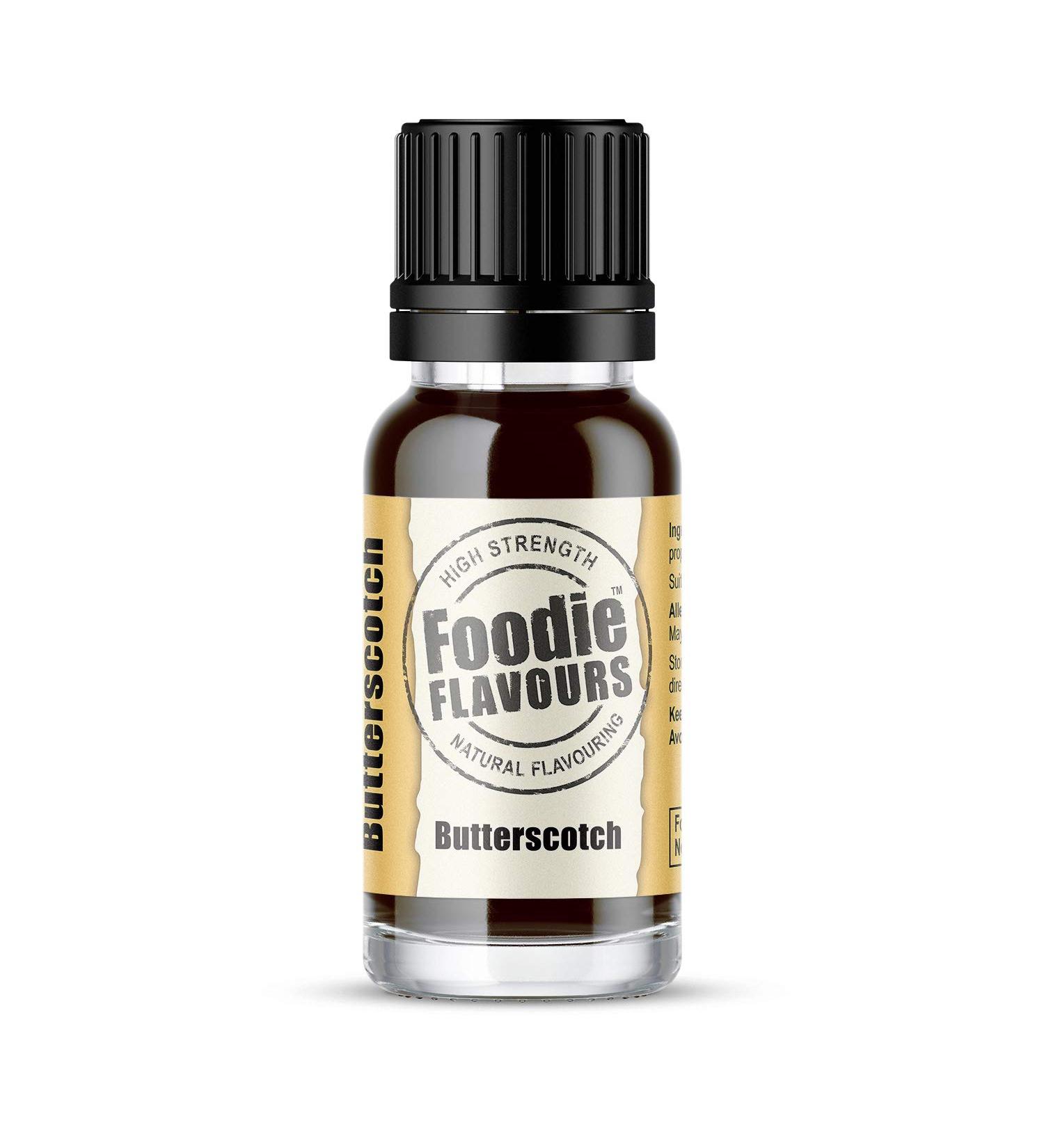 Foodie Flavours Natural Butterscotch Flavouring High Strength - 15ml Butterscotch 15 ml (Pack of 1)