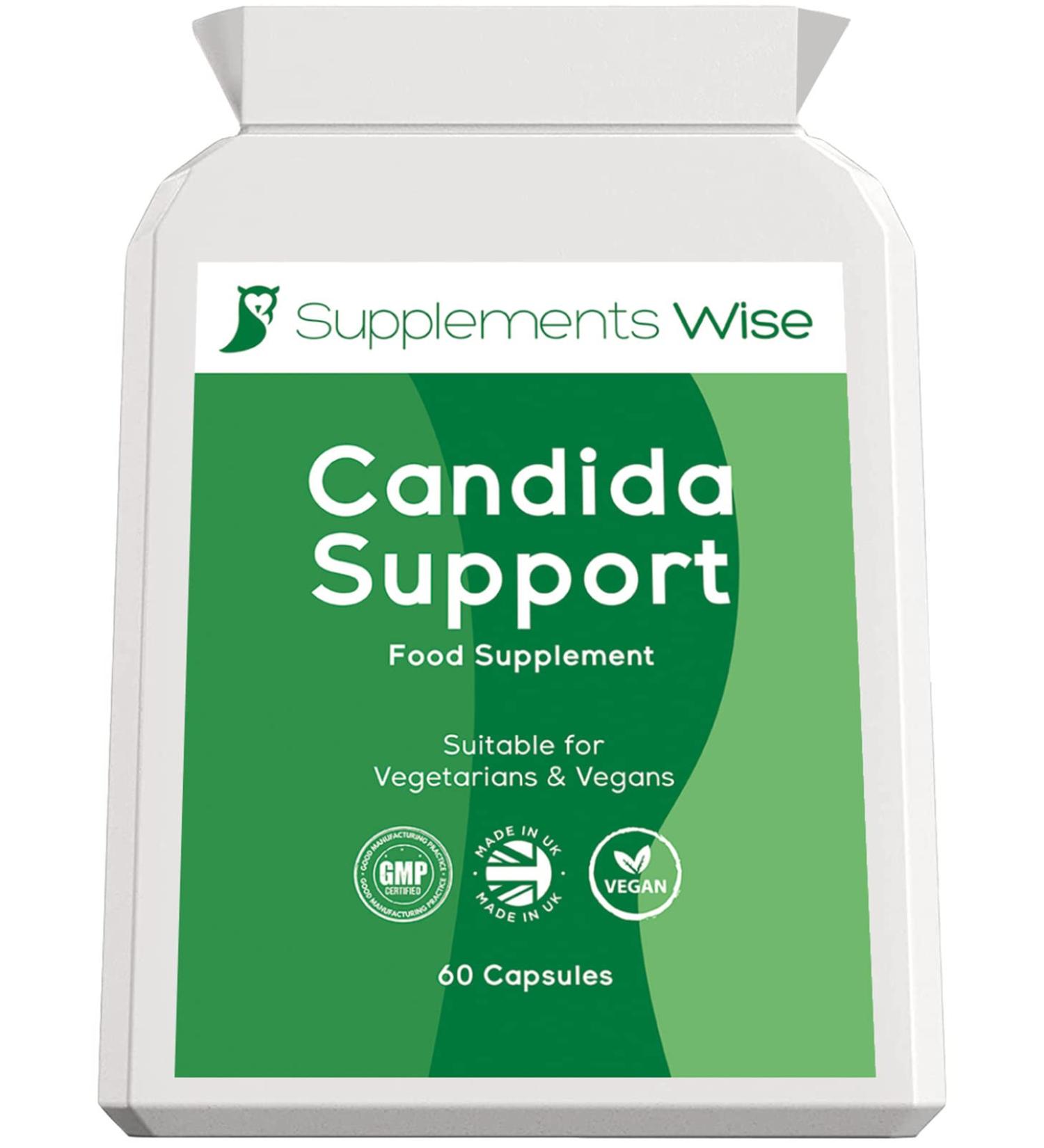 Candida Support Capsules - Men and Women Thrush Treatment - Yeast Infection Relief - Candida Complex Cleanse with Probiotics - Garlic Caprylic Acid Formula - Buy Online on GoSupps.com