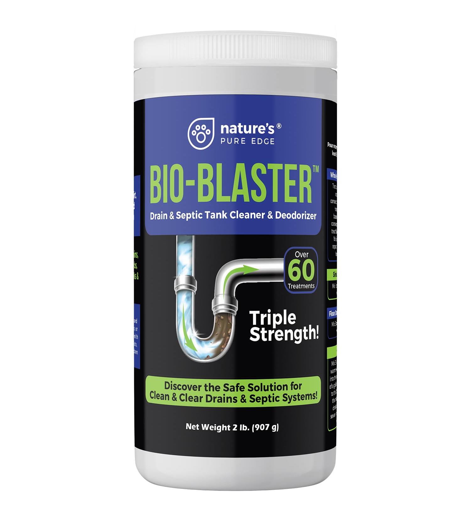 Enzyme Drain & Septic Cleaner | Extra Large 2 lb Friendly Bacteria Booster - Non-Caustic Deodorizes & Unclogs Pipes | Ideal for Septic & RV Tanks - Buy Online on GoSupps.com