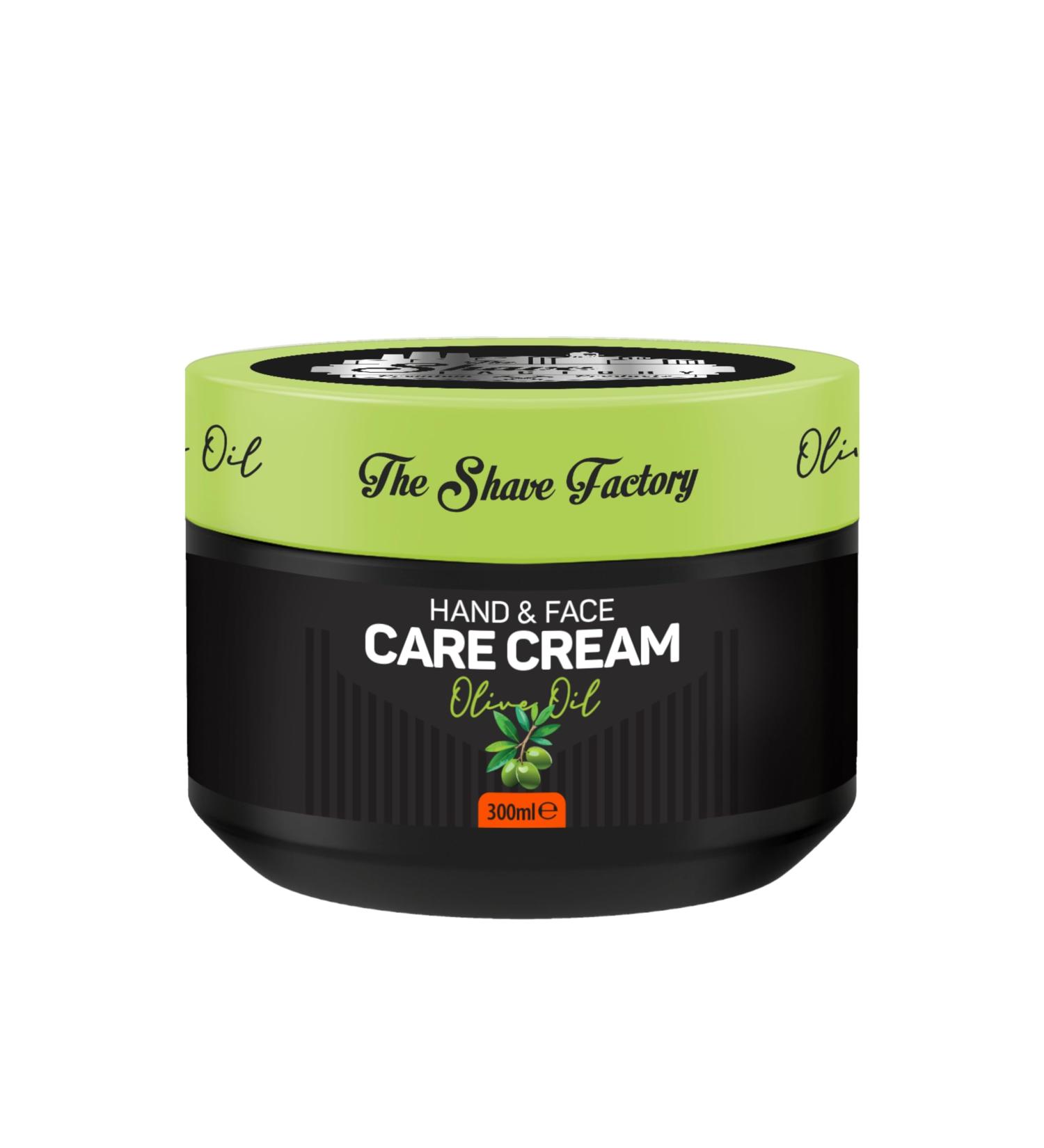 THE SHAVE FACTORY Hand and Face Cream Olive Oil 300ML Hydratation & Nutrition Profonde Formule Rapidement Absorb e Non-Grasse Soin Quotidien pour Peau S che & Sensible - Buy Online on GoSupps.com