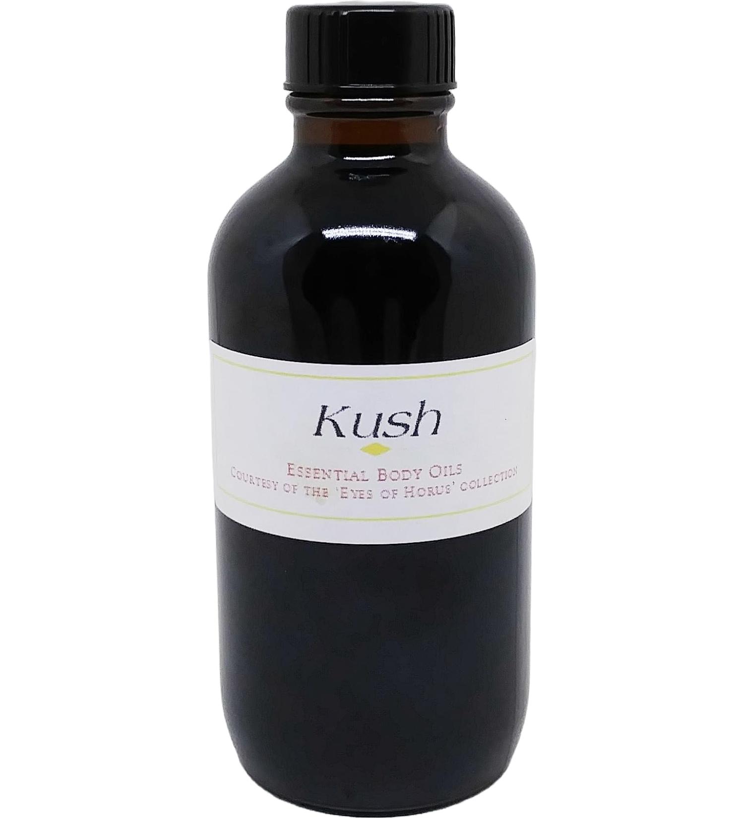 Kush Scented Body Oil Fragrance Regular Cap - Dark Brown - 4 oz. - ID#23019 4 Fl Oz (Pack of 1)