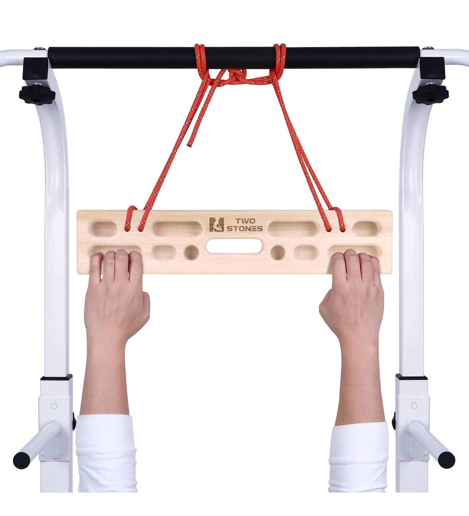 Two Stones Portable Fingerboard for Rock Climbing Training - Edges and Pockets - Indoor & Outdoor Climbing Hangboard for Finger Strength (CJ-HB2055) - Buy Online on GoSupps.com