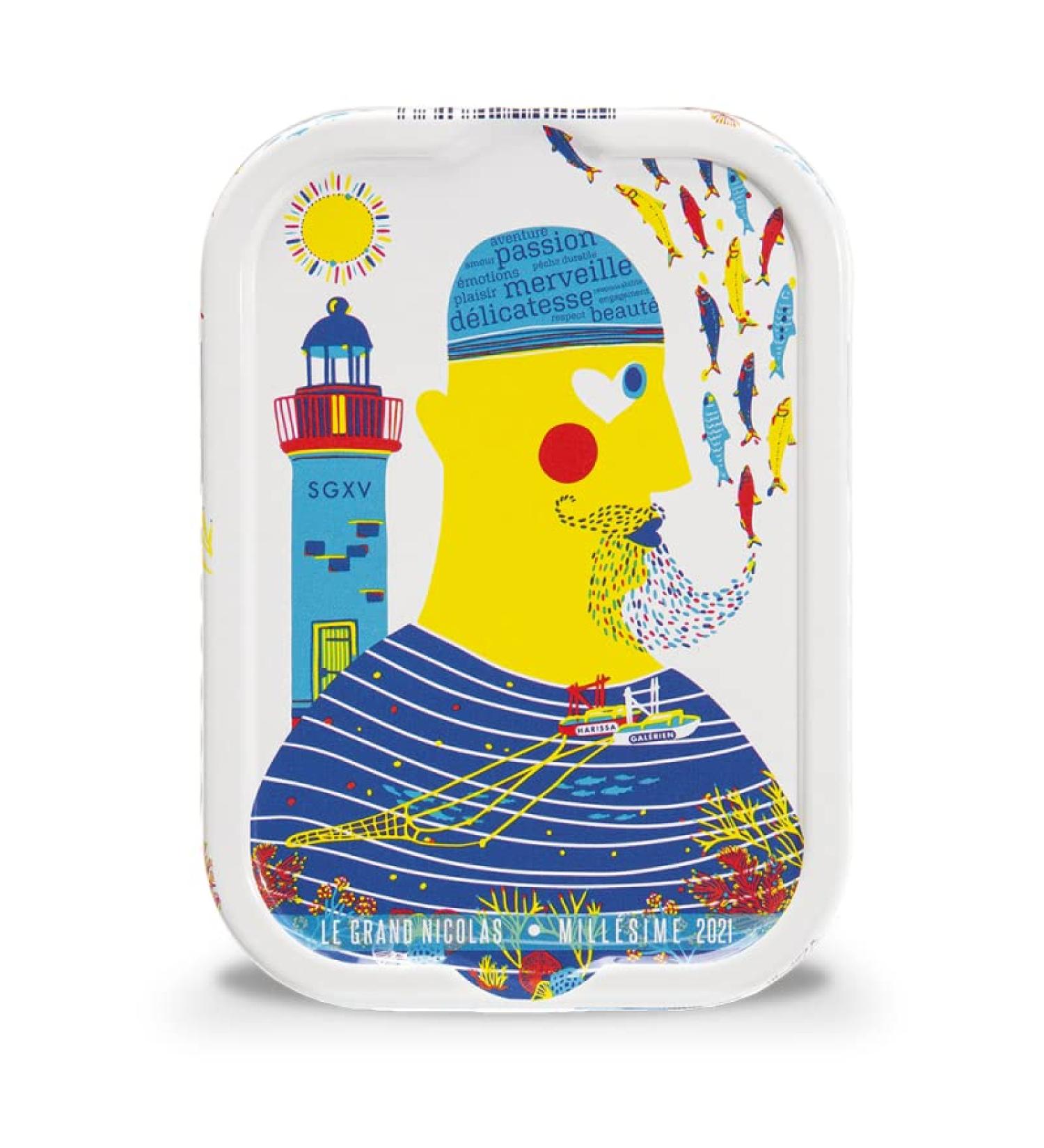 Lot of 6 vintage sardine tins - 1 x 2019 (C.Joulin) - 1 x 2020 (C.Joulin) - 1 x 2020 (D. Cossais) - 1 x2021 (D. Cossais) - 1 x 2021 (C. Joulin) - 1 x 2021 (J. Sage) - Collector's tins - Buy Online on GoSupps.com