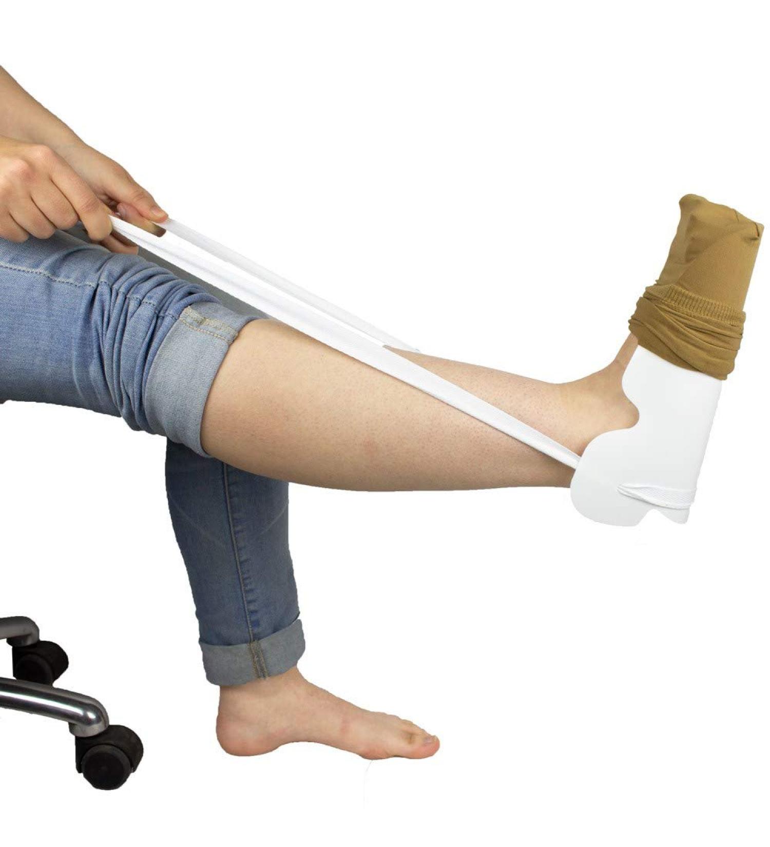 Shop Mobiclinic Contoured Sock & Shoehorn Aid Comfortable Easy-to-Use Sock & Stocking Helper for Effortless Dressing - Buy Online on GoSupps.com