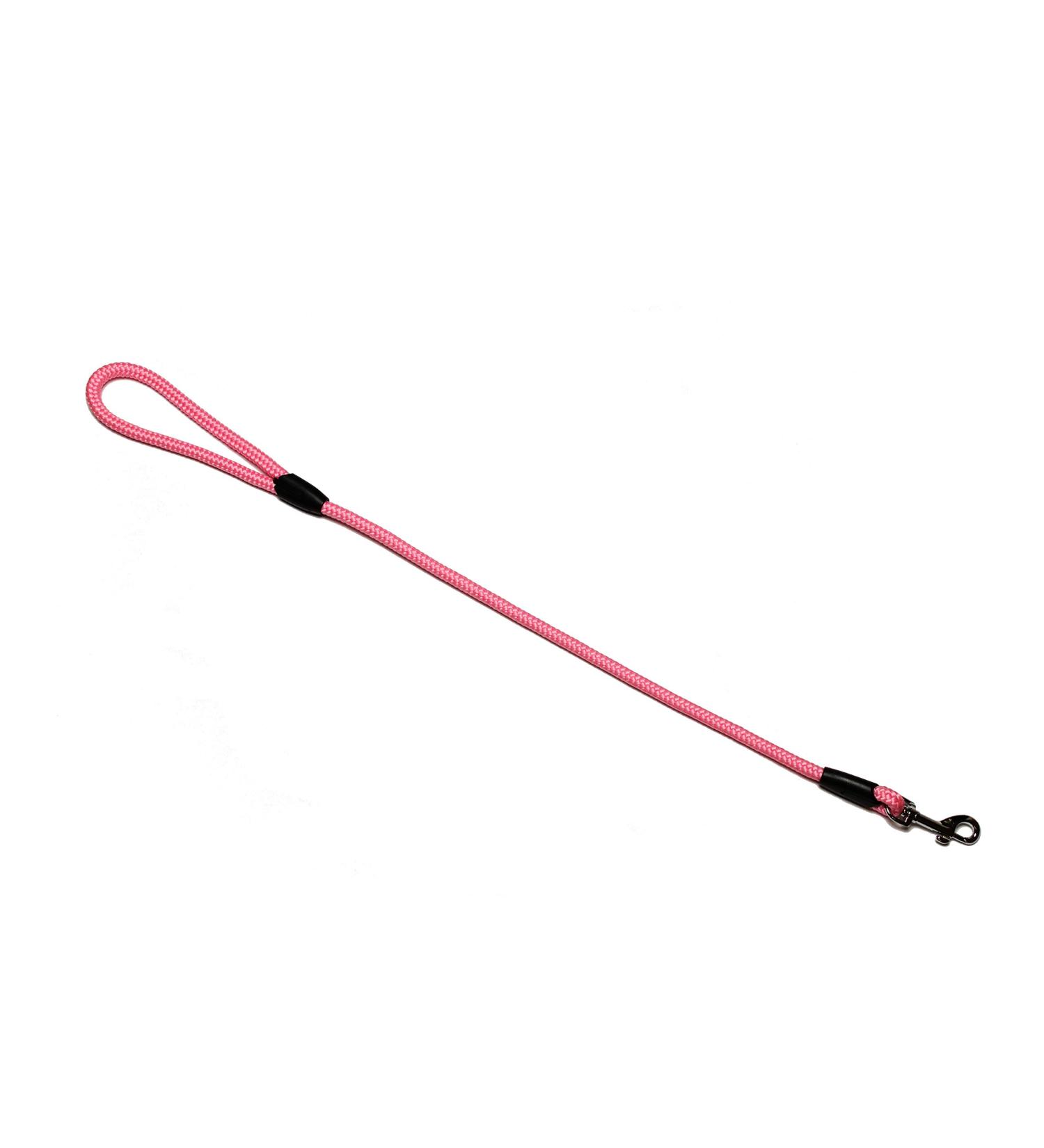 Leash - Rope leash with hand loop Basic 10mm 27 colours 7 lengths (0.70 m pink) 0.70 m pink