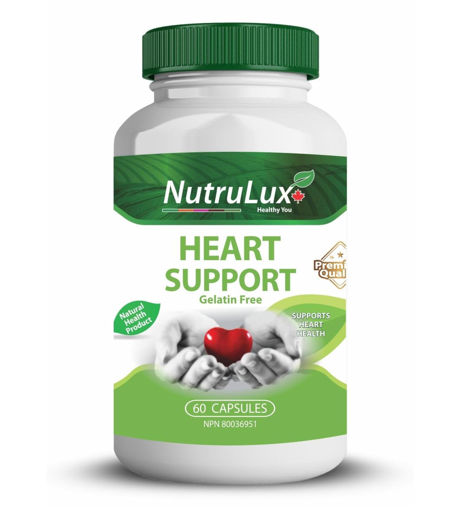 NutruLux Heart Support - 160mg Hawthorn Capsules for Cardiovascular Health (Halal Vegan Gelatin-Free) 180 Capsules (Pack of 3) - Buy Online on GoSupps.com