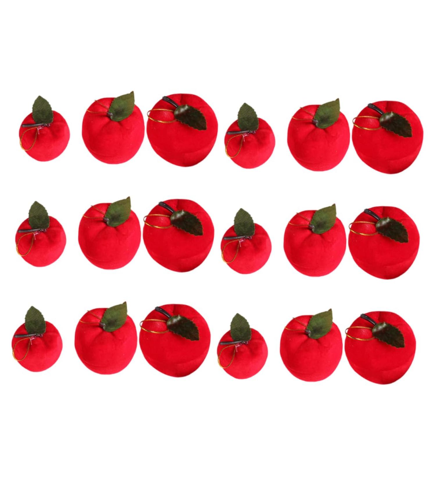 Zerodeko 18pcs Christmas Apple Pendant Xmas Party Supplies Fruit Xmas Ornaments Christmas Tree Fruit Decorations Christmas Tree Ornaments Home Decorations Party Bag Fabric 6cm Red - Buy Online on GoSupps.com