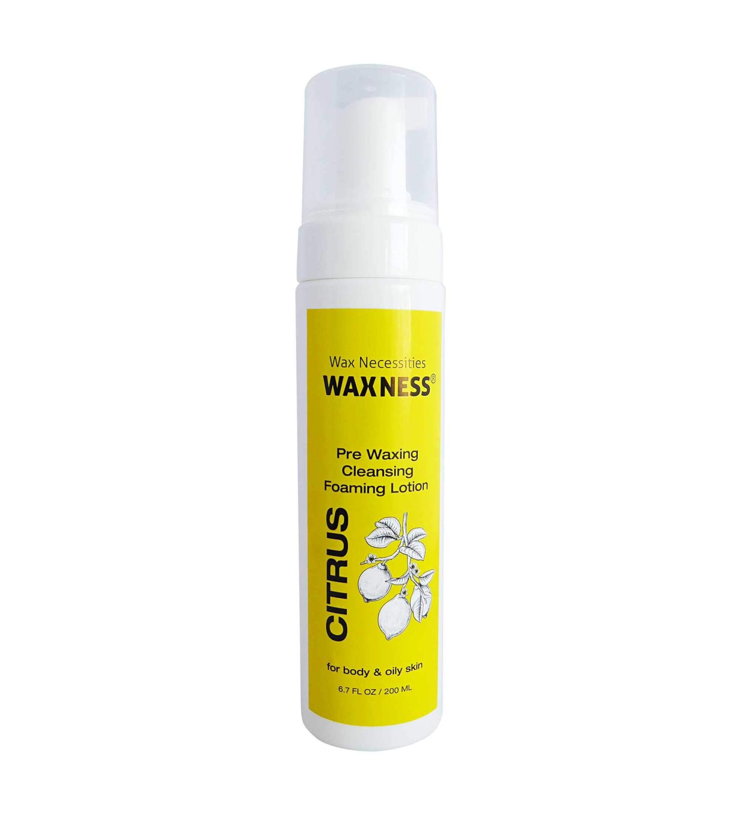 Waxness Pre Waxing Cleansing Foaming Lotion 6.7 fl oz 200 ml