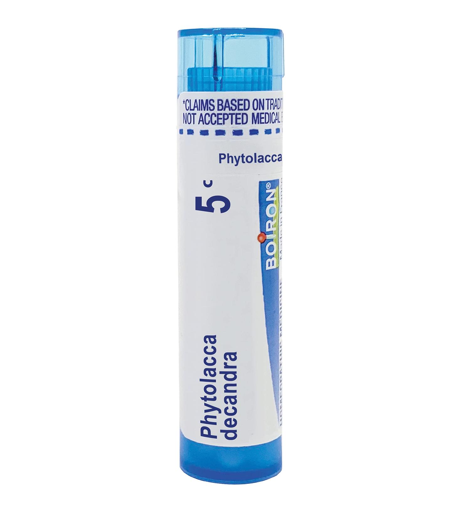 Boiron Phytolacca Decandra 5C - 80 Pellets for Sore Throat Pain & Ear Discomfort | International Shipping - Buy Online on GoSupps.com