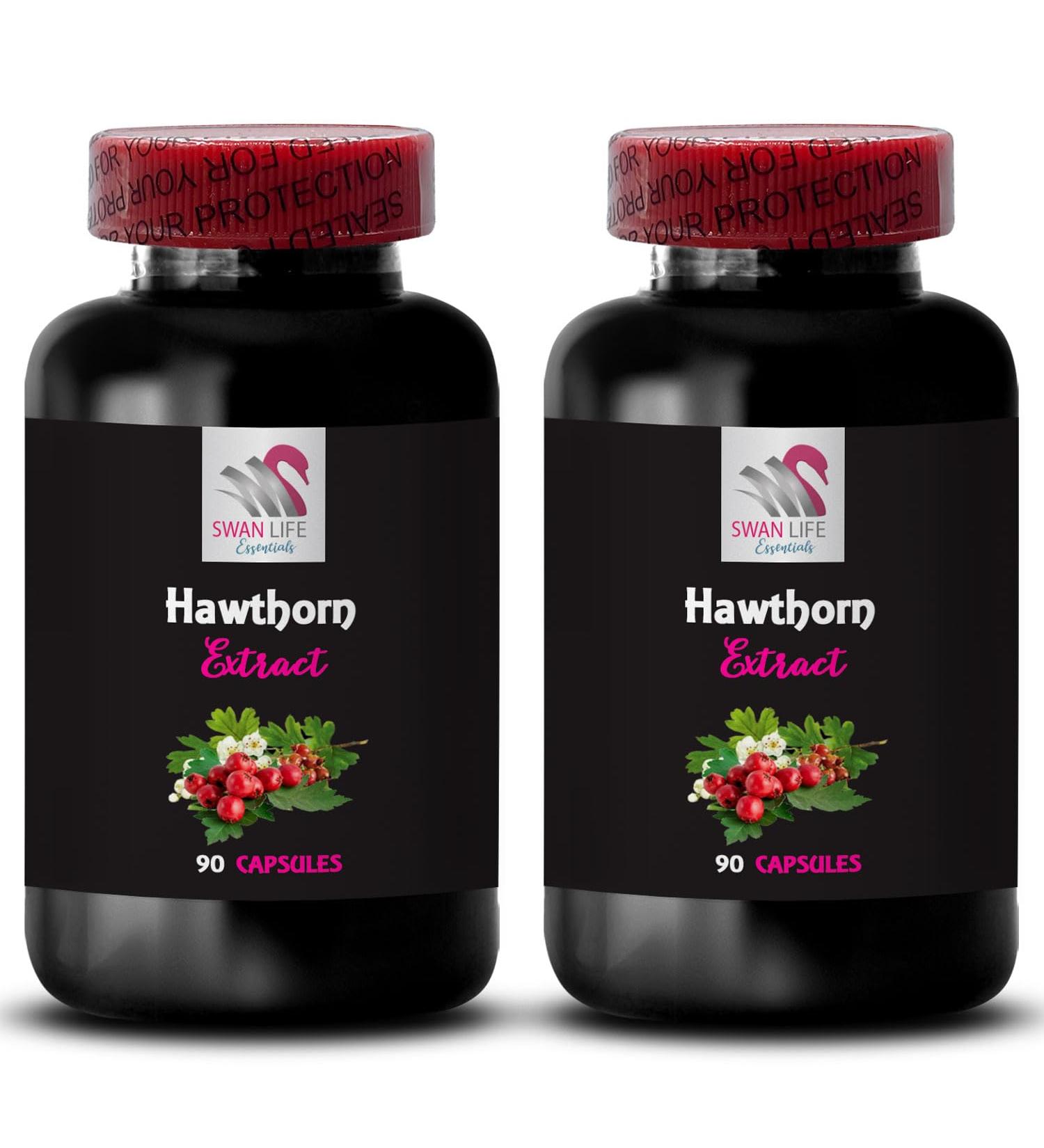 Organic wellness support - HAWTHORN EXTRACT - pure detox capsules herbal energy booster immune support extract antioxidant blend liquid concentrate vegan supplement 2 Bottles 120 Capsules - Buy Online on GoSupps.com
